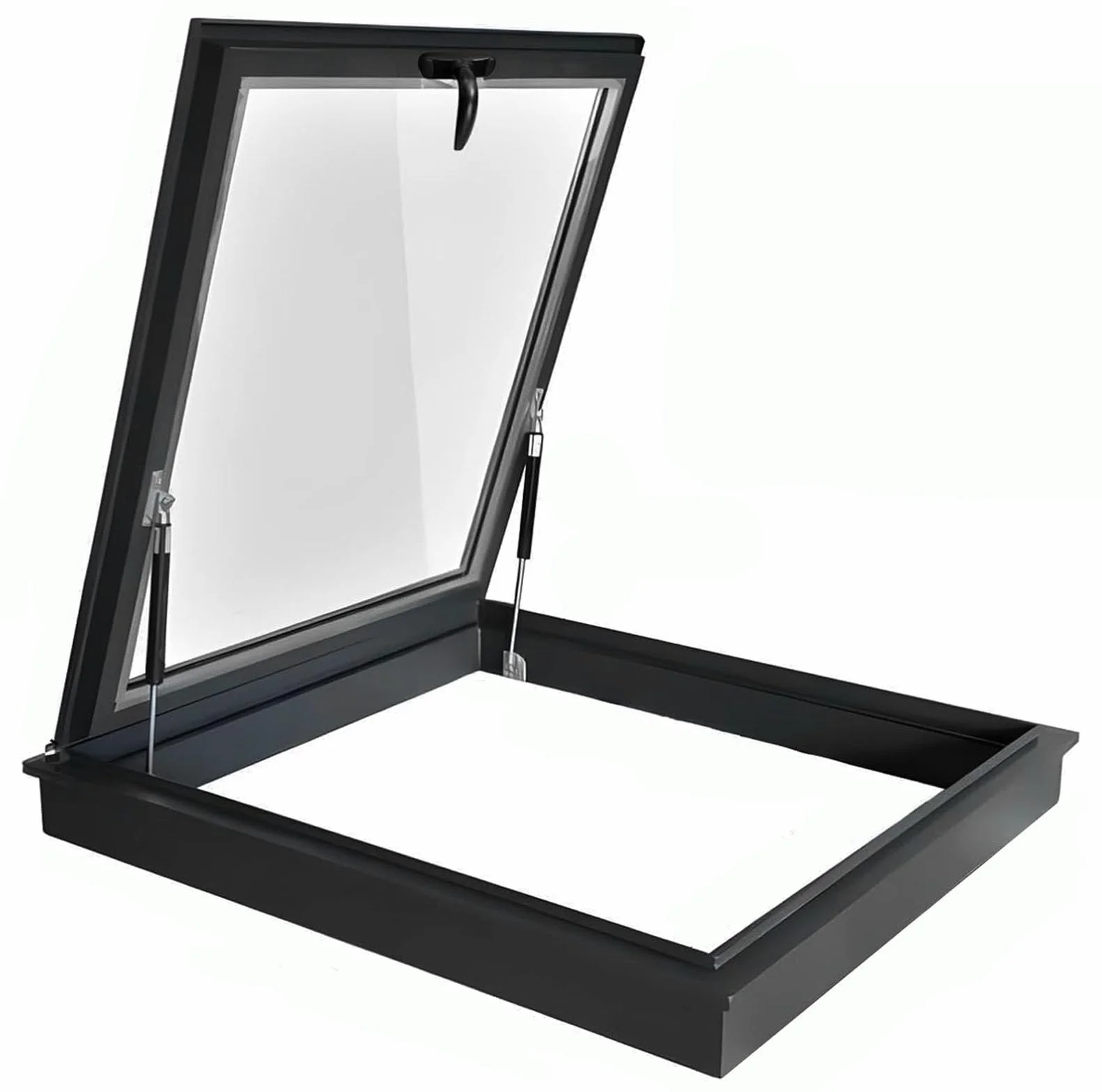 Claraboya de Techo, Ventanas de tejado de Salida, Ventanas de tejado con Vidrio Templado de Doble Capa, claraboya de Salida de Impermeable para sótanos,desván, cobertizos,600X500mm