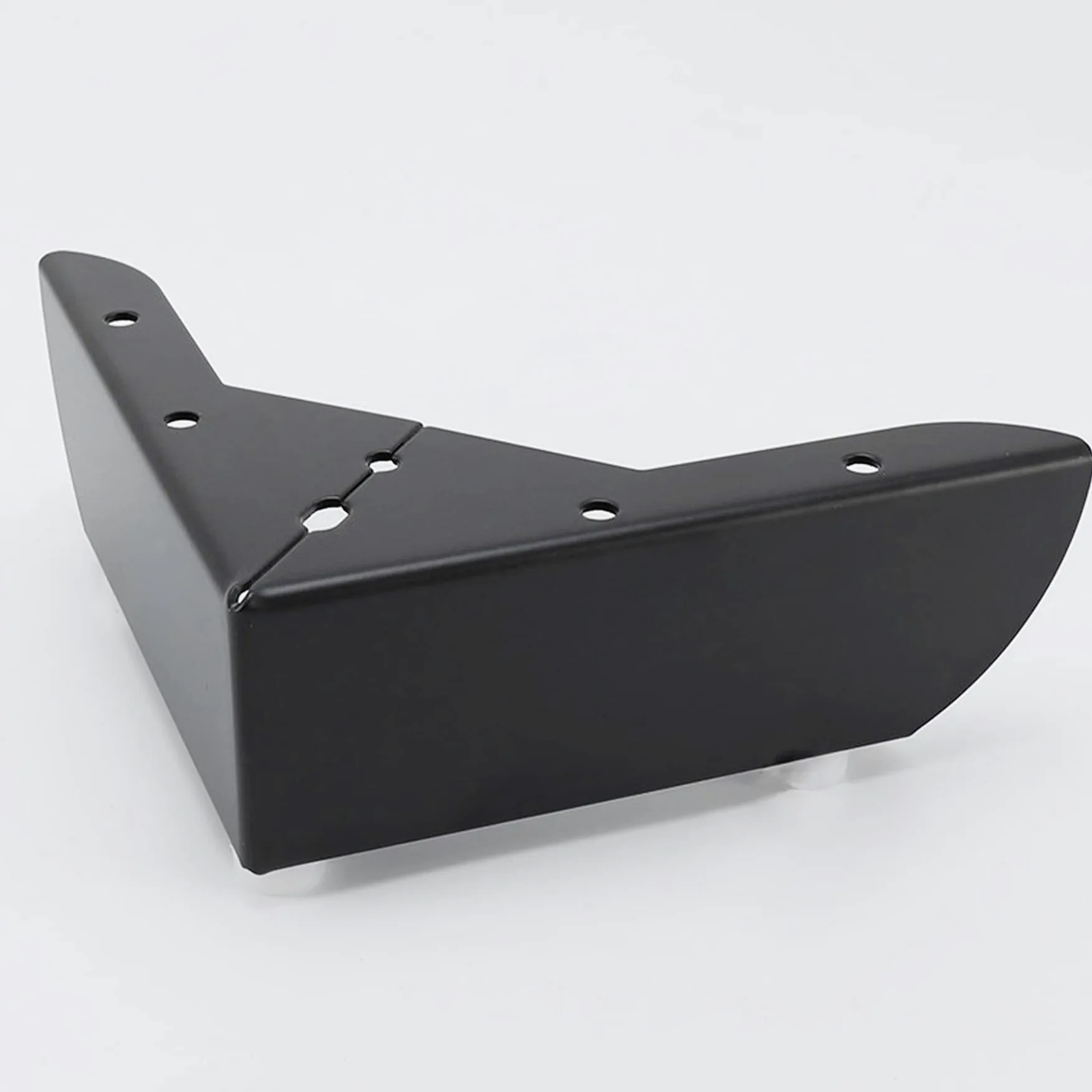 LIKERAINY Patas para Muebles 50mm Alto Pies de Mesa para Mueble de Cocina Encimera Sofá Cama Mesitas Armarios Pie de Escritorio Fuerte Negro Juego de 4