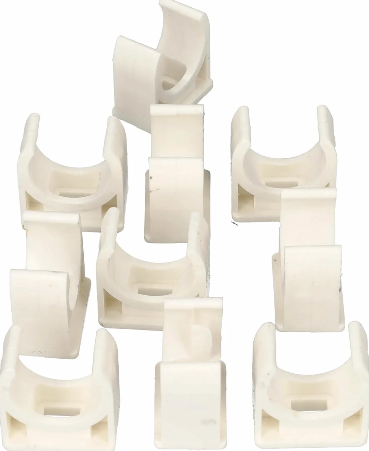 Jandei - Pack 10 uds. Tubo para Cables PVC Rígido Blanco Longitud 1 Metro. Diámetro 16 mm. Funda de Cable con Grapas de Sujección, Codo 90 Grados,Manguitos y Curvas de Empalme.