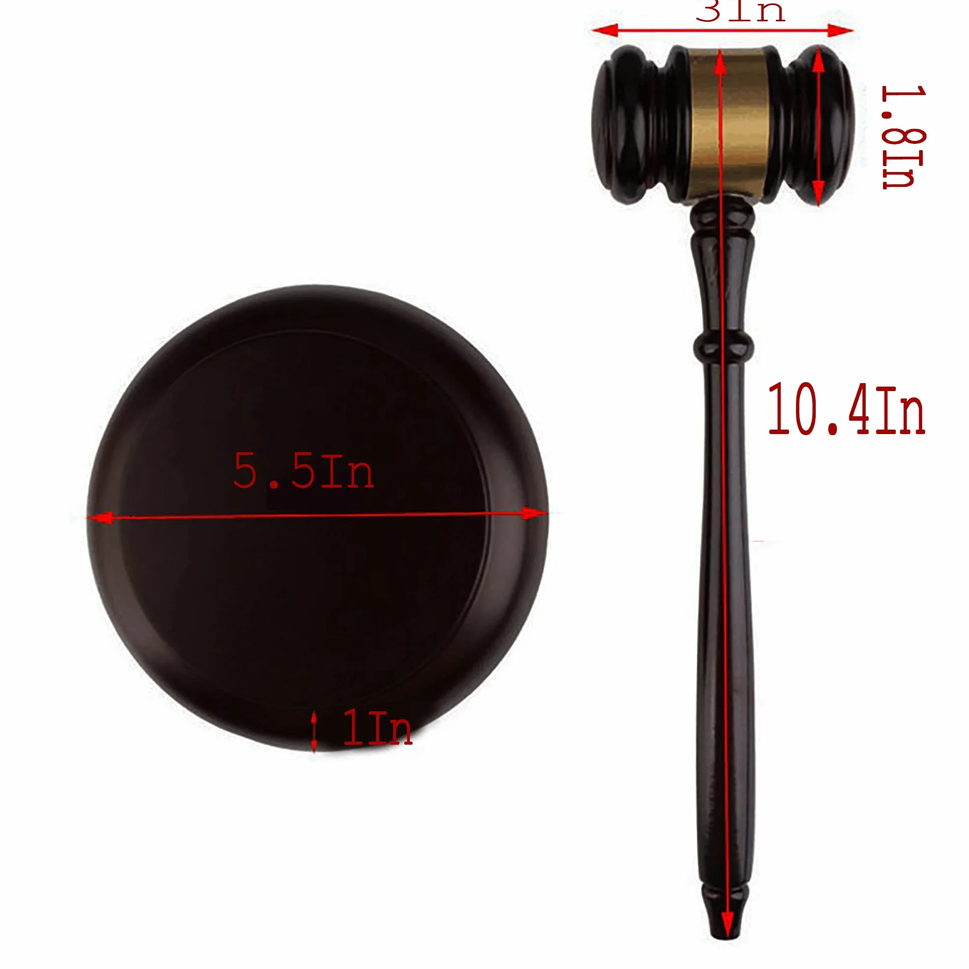Martillo de madera personalizado y bloque de sonido cuadrado, Martillo grabado Set regalo para el abogado juez subasta derecho estudiante