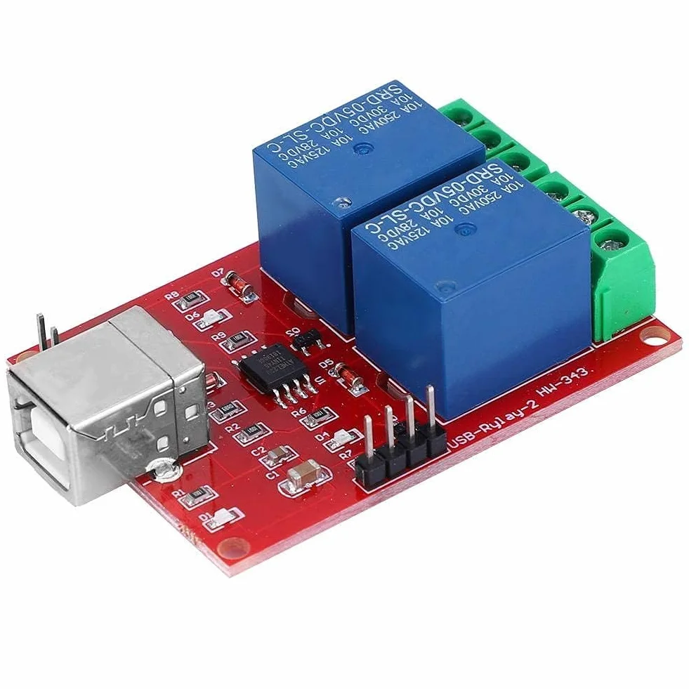 Módulo de Relé Interruptor de Control USB de 2 Canales 5V Inteligente para PC (5V Control Switch)