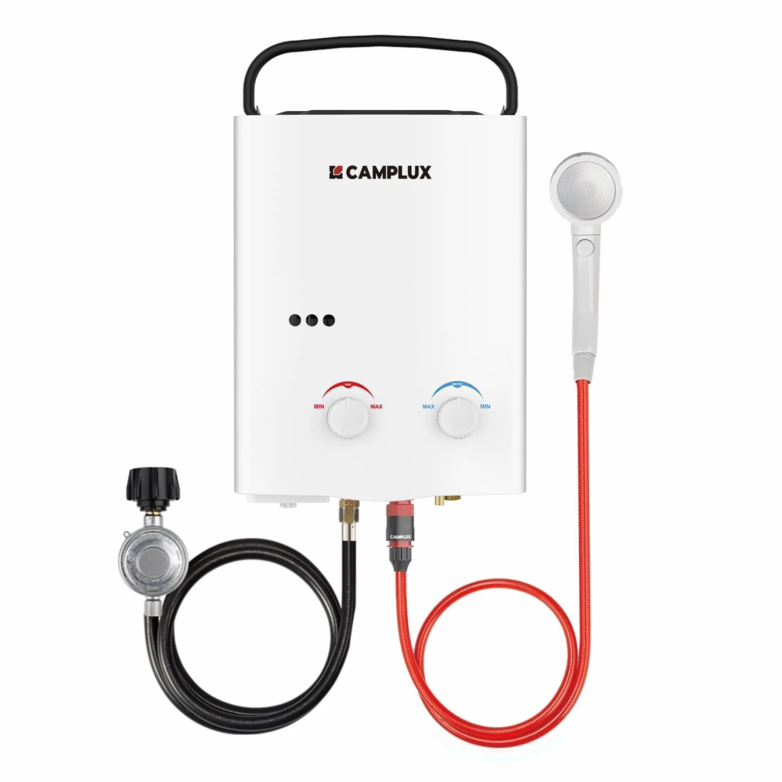 Camplux AY132 Calentador de Agua a Gas Portátil 5L/min 10kW LPG
