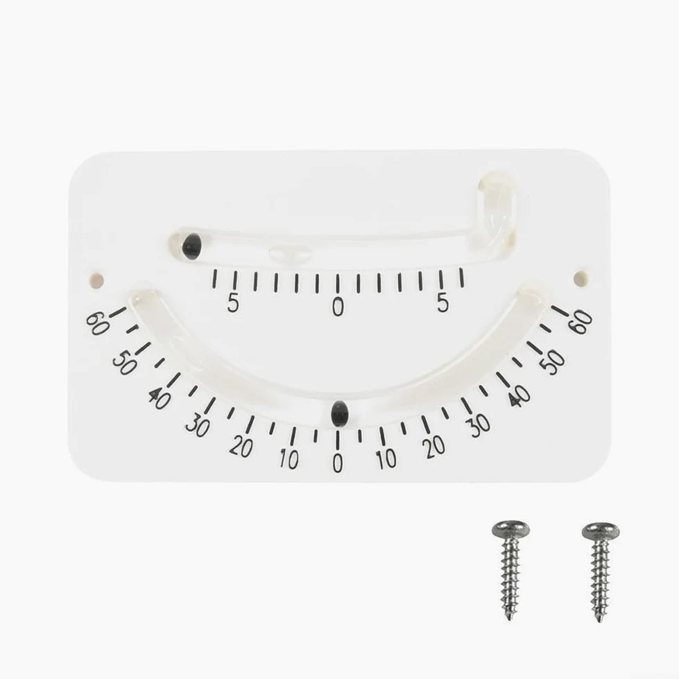 MarineClinometer,InclinometerAngleFinderforBoatLeveling,TiltMeterInstrument,PlasticDesignforYachtStabilityandSafety,White
