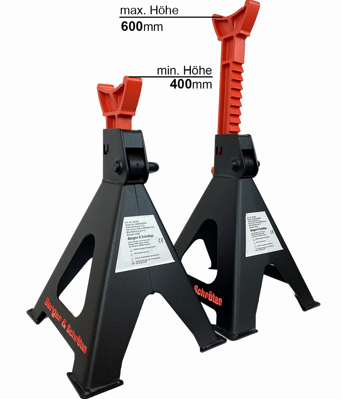 Berger & Schröter 60185 - Caballetes de Carga (6 toneladas)