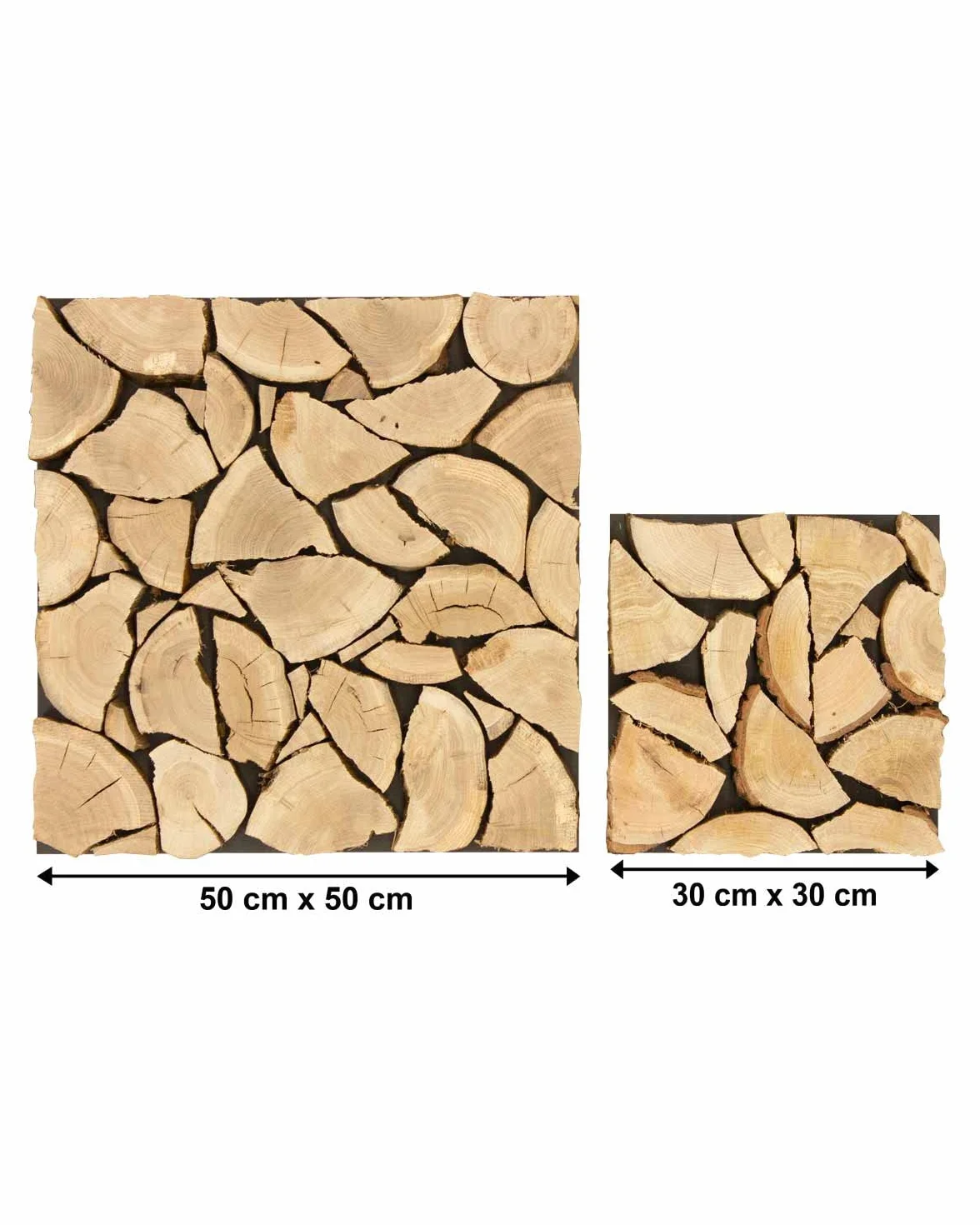 wodewa Panel de madera de roble para chimenea, panel acústico 3D, decoración de pared, revestimiento de madera, chimenea pequeña