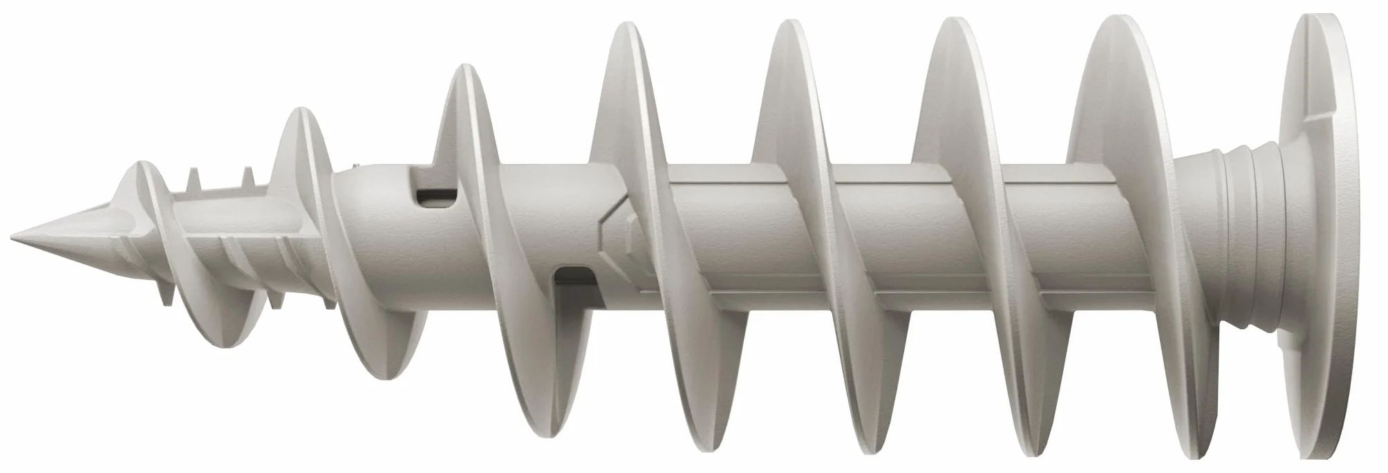 Fischer 570349 Tacos para abrigo, gris, 80 mm