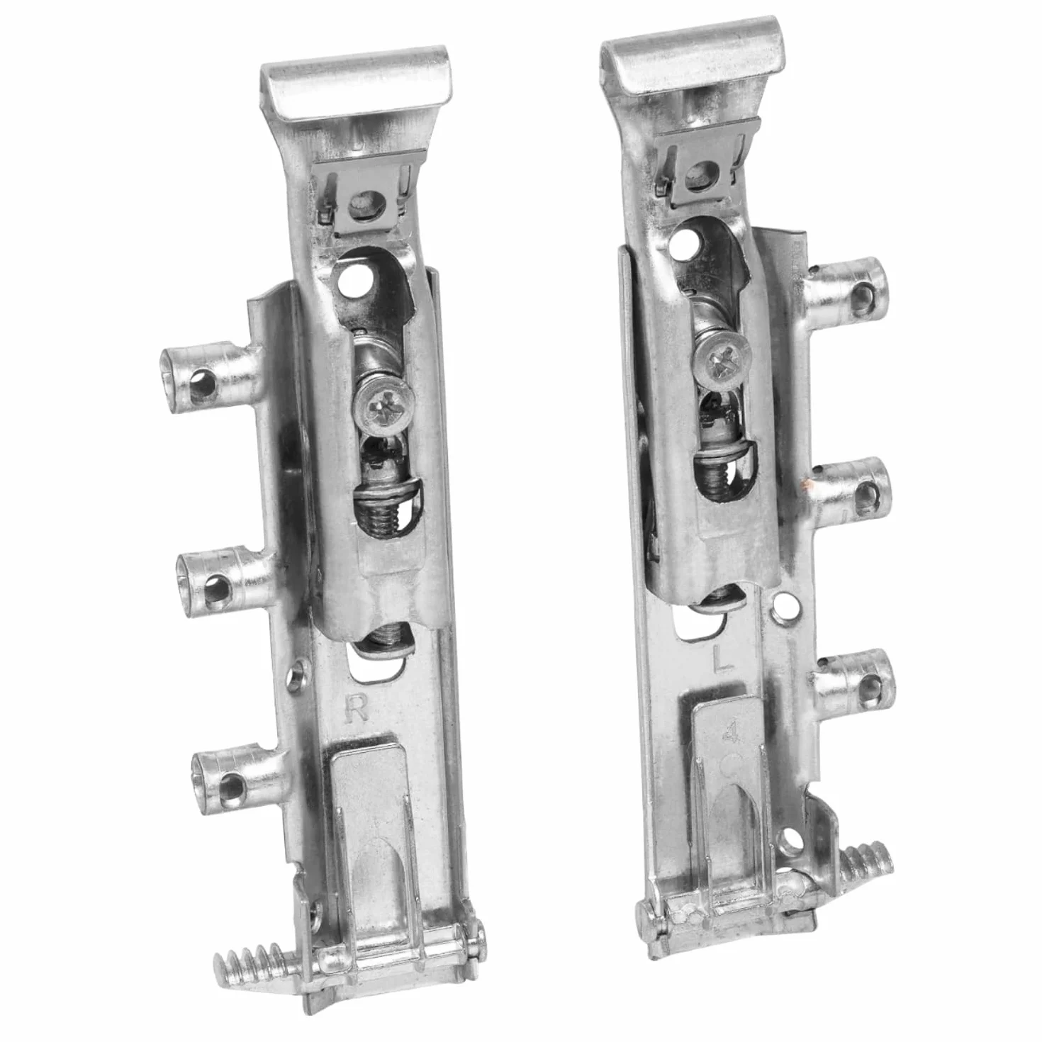 INDAUX Traser-6 perchas invisibles ajustables para muebles suspendidos DIN 68840 níquel 65 kg kit