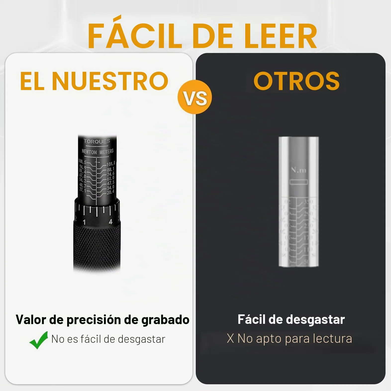 DEKOPRO Llave dinamométrica de doble dirección de 3/8 pulgadas, rango de 10-80 pies-libra y rango de 13.6-108.5 Nm, precisión de ±4%, trinquete de cromo vanadio de 24 dientes, mango mate