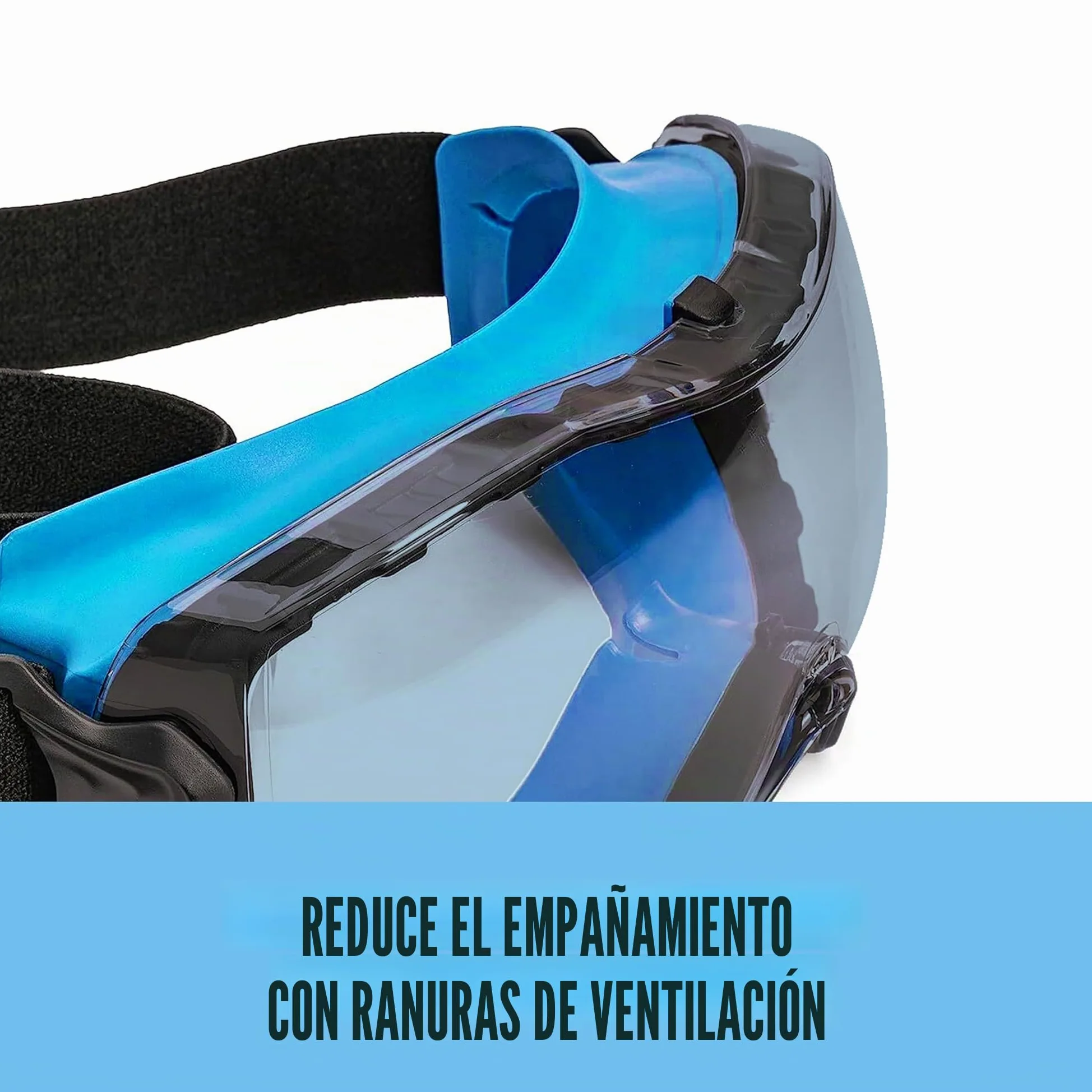 SOLID. gafas proteccion trabajo de ajuste perfecto | Gafas de seguridad a prueba de polvo con ajuste universal | Para los usuarios de gafas | Resistentes a los arañazos, antiniebla & protección UV