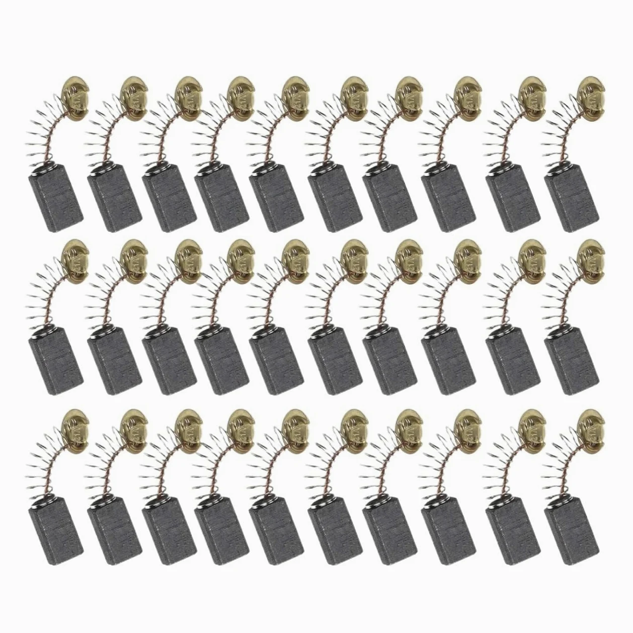 30 cepillos de carbono de repuesto para motor eléctrico de 7 x 11 x 18 mm para herramienta eléctrica, escobillas de carbón de grafito, piezas de herramientas eléctricas