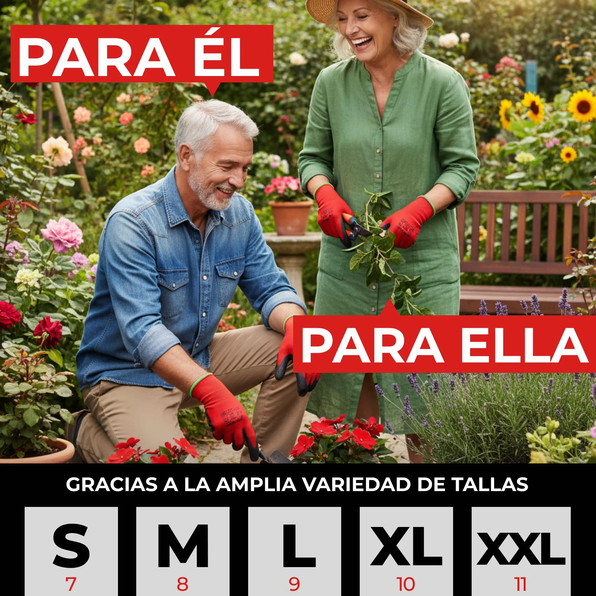 Guantes de Trabajo Resistentes a la Abrasión 12 Pares - Guantes de Jardinería y Montaje con Revestimiento de Látex - Protección Taller Mecánico Talla 9