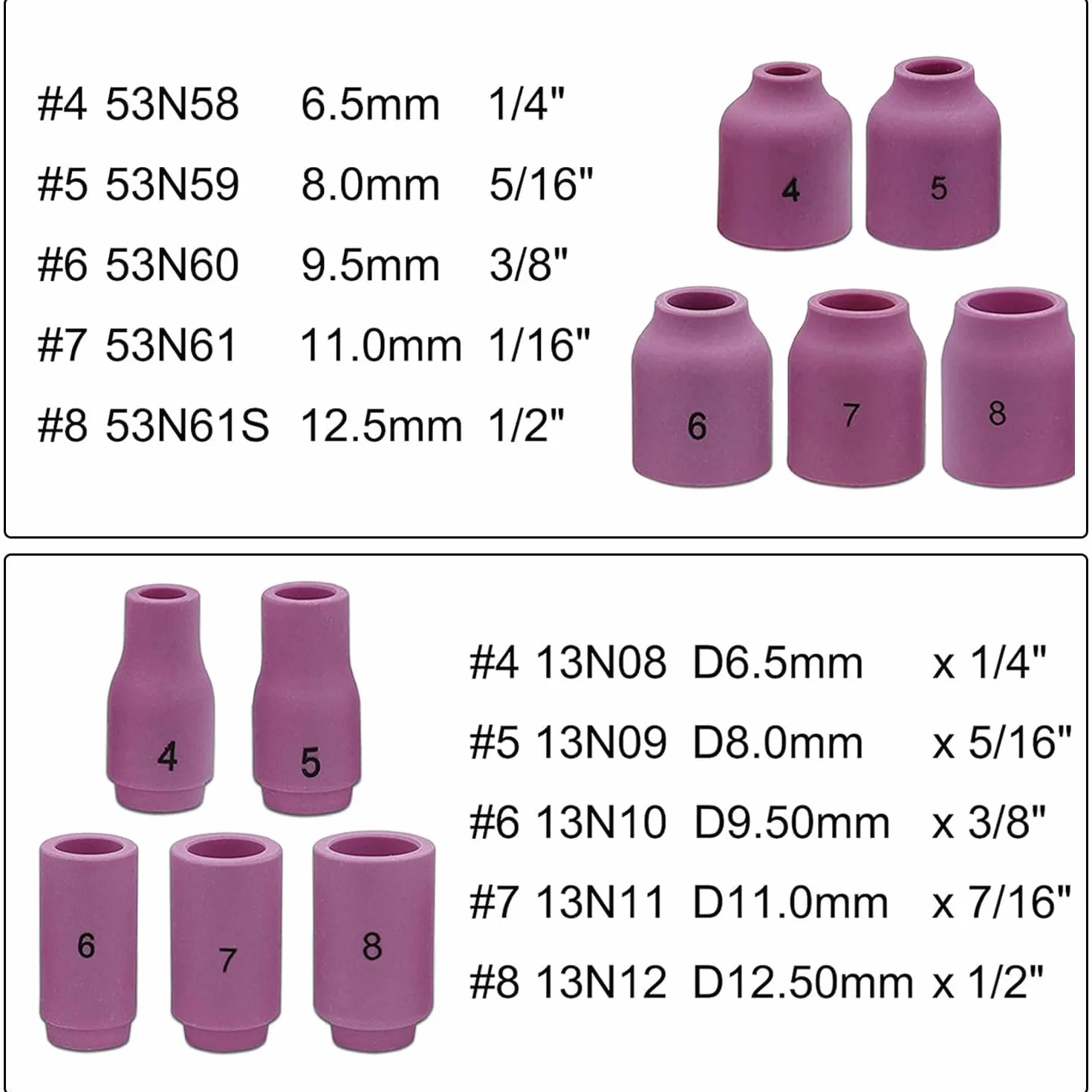 49 Piezas Accesorios de Maquina de Soldar TIG, Soldador TIG AC DC, Antorcha TIG con Lente de Gas, Anillo Silicona, Junta Goma, Cuerpo Pinza, para Soldadura Antorcha Consumibles TIG WP-9/17/18/26