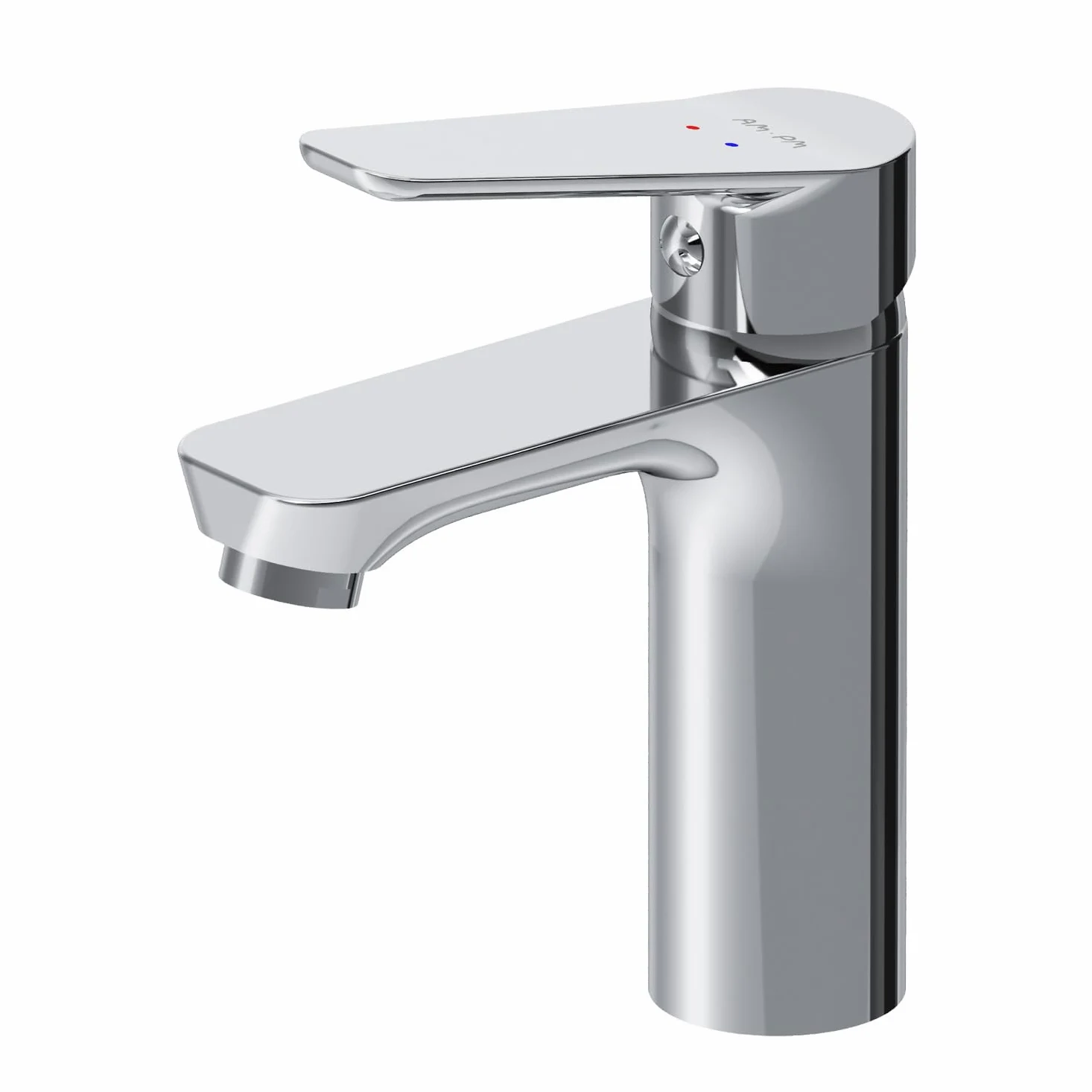 AM.PM Hit FTA02200,Grifo de lavabo con mezclador monomando, cartucho de cerámica SoftMotion, Aerator, resistente a los arañazos, en 2 alturas de caña: 102 mm o 193 mm, 5 años de garantía