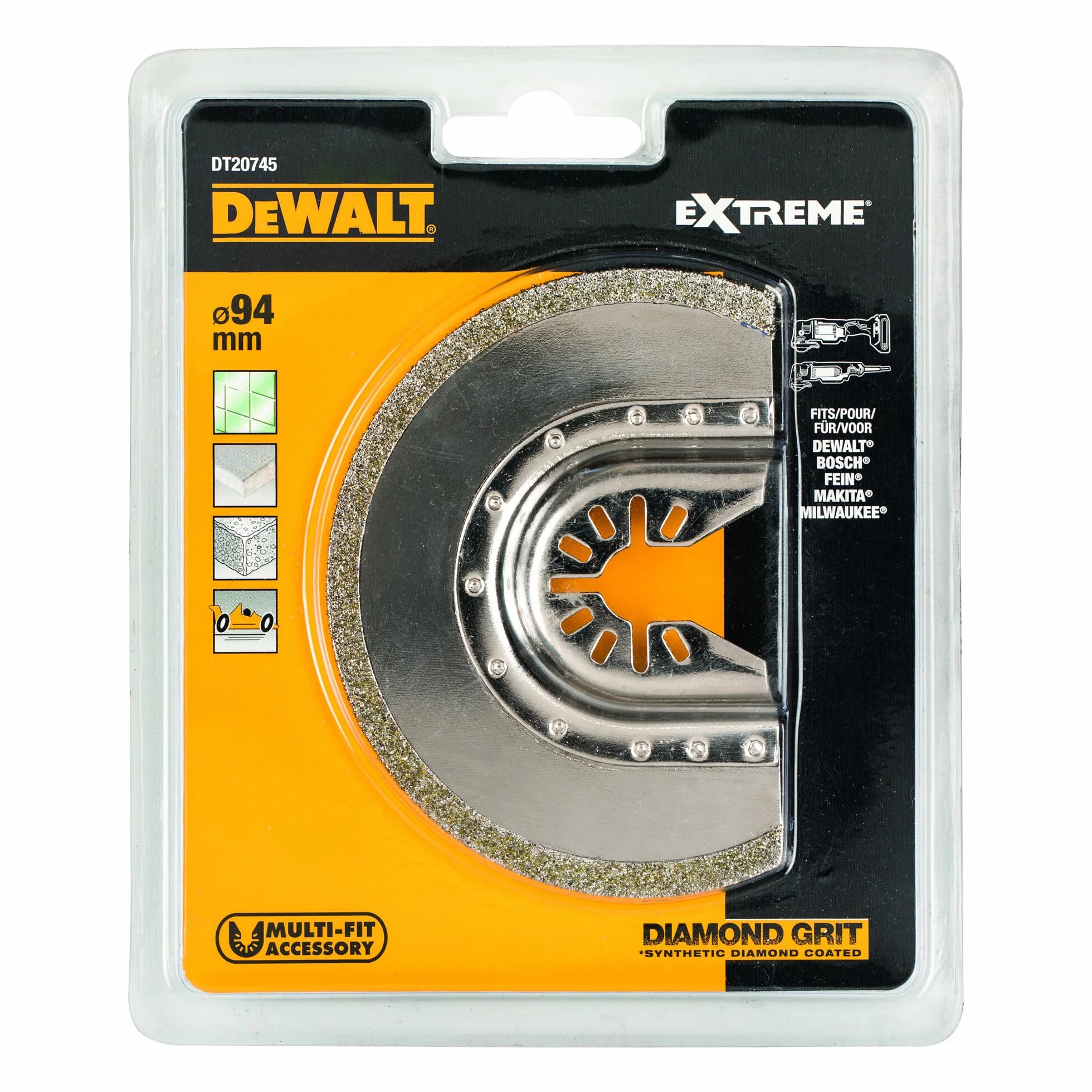 DeWalt DT20745 - Multi Herramienta de diamante segmento hoja, 1 unidad