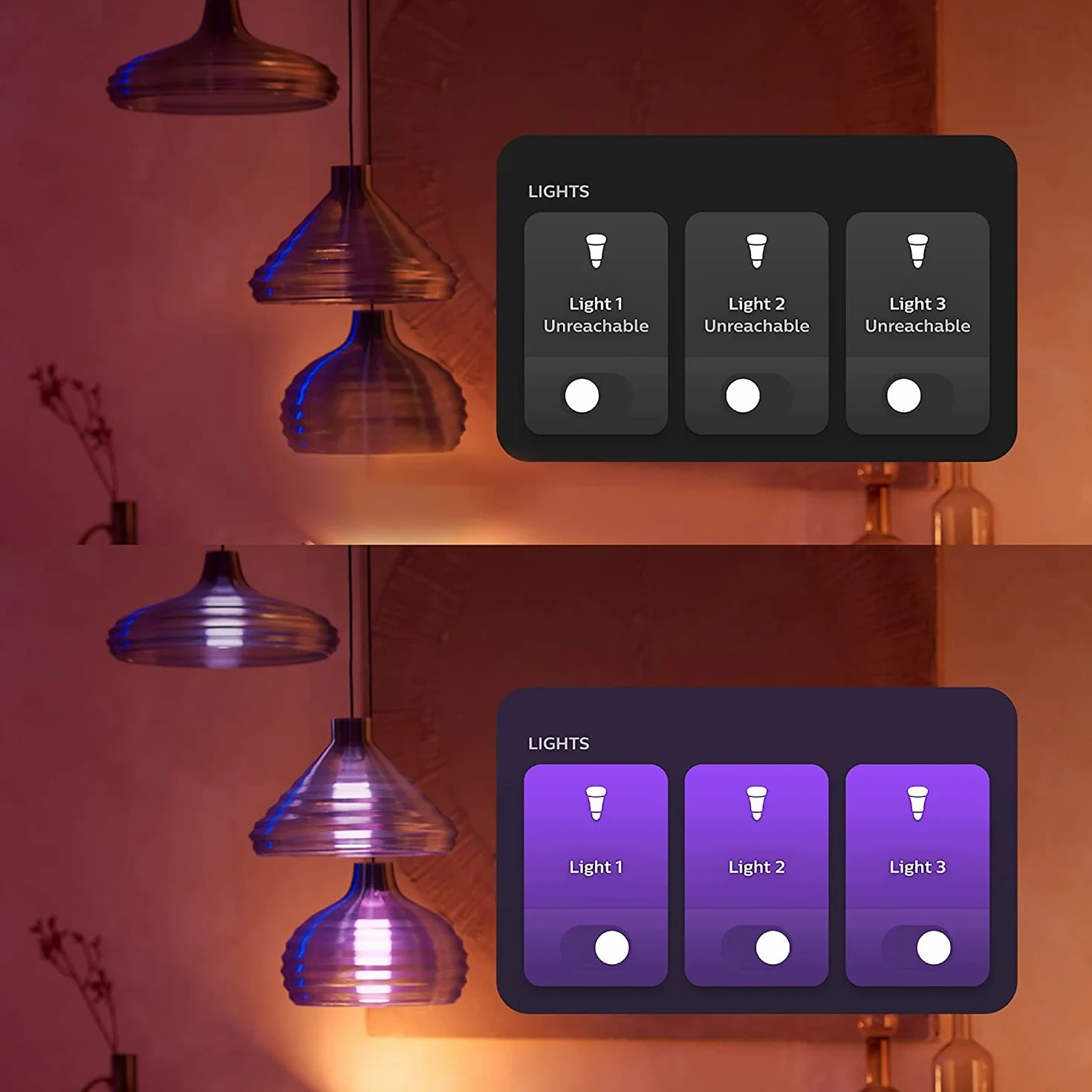 Philips Hue - Módulo de interruptor de pared, permite un acceso constante a dispositivos Hue, instálalo detrás de los interruptores de pared existentes, Pack de 2, blanco