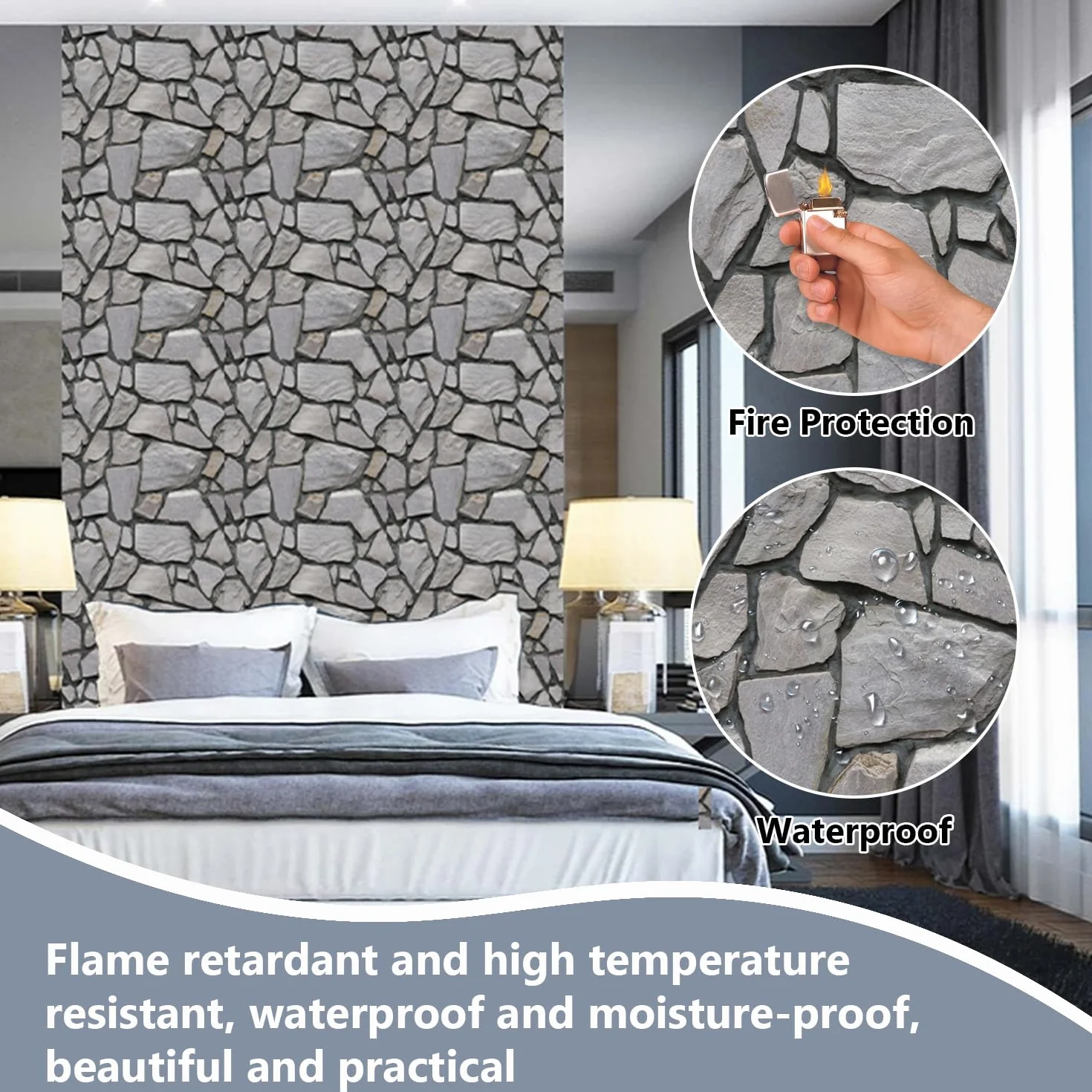 30 Piezas Papel 3D Ladrillo Pared Autoadhesivo, 30 x 30 cm Grueso Impermeable PVC Panel Decorativo Pared, Revestimiento de Paredes, Pegatinas 3D Pared para Paredes de Cocina, Oficina, Dormitorio