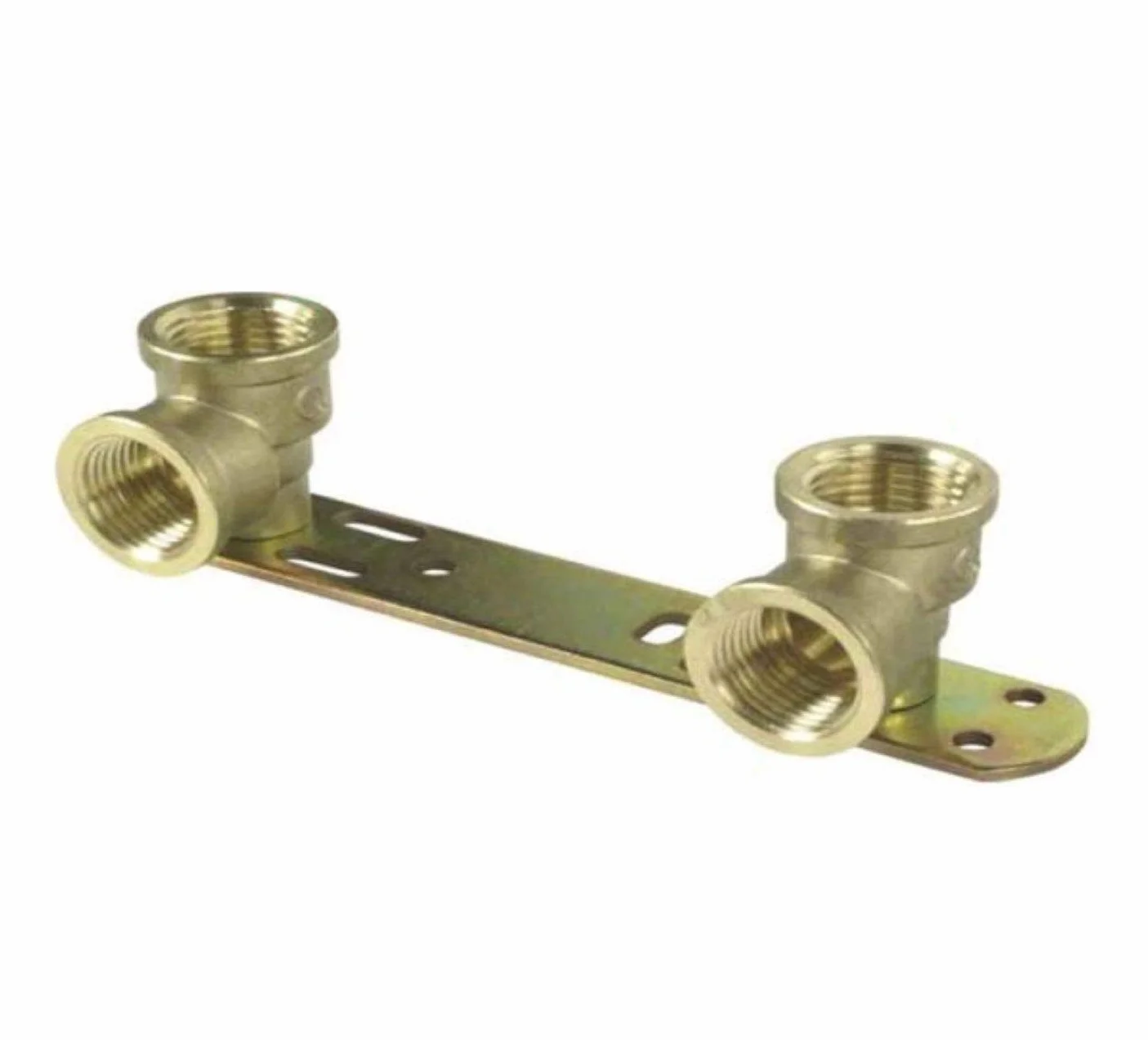 Soporte de Ducha Oculto/Longitud - 150mm / Barra de Grifo Mezclador Termostático Placa Trasera Juego de Conexión de Grifo Rosca BSP 1/2x1/2 x L 150