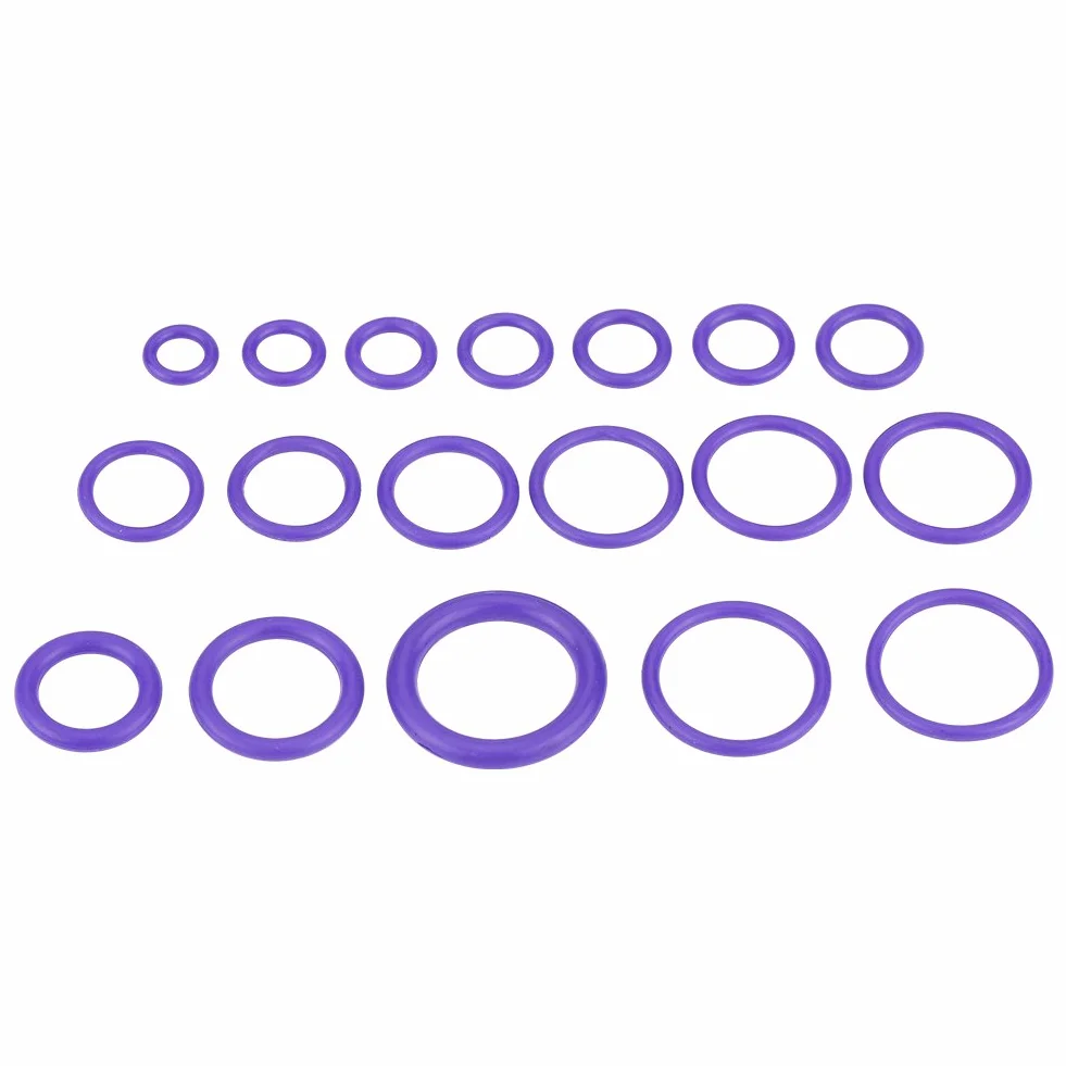 Kit de Anillo de AC o, 270 Piezas Aire de Automóvil Surtido o Anillos AC o Kit de Anillo Automotriz con Excelente Sellado para Reemplazo de Accesorios Profesionales (PURPLE)