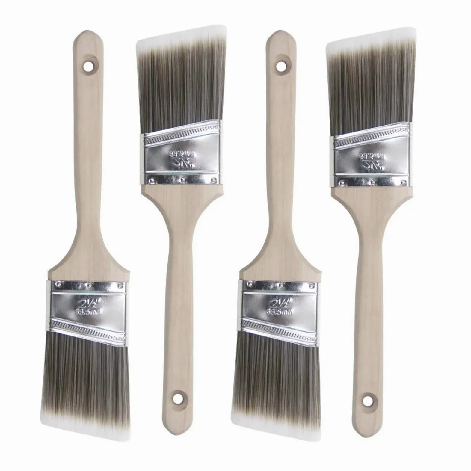 Pincel con mango de madera, Pincel de agua con mango madera for pintar paredes y muebles, herramienta for bisel, pinceles pelo suave for artistas(1 Set)