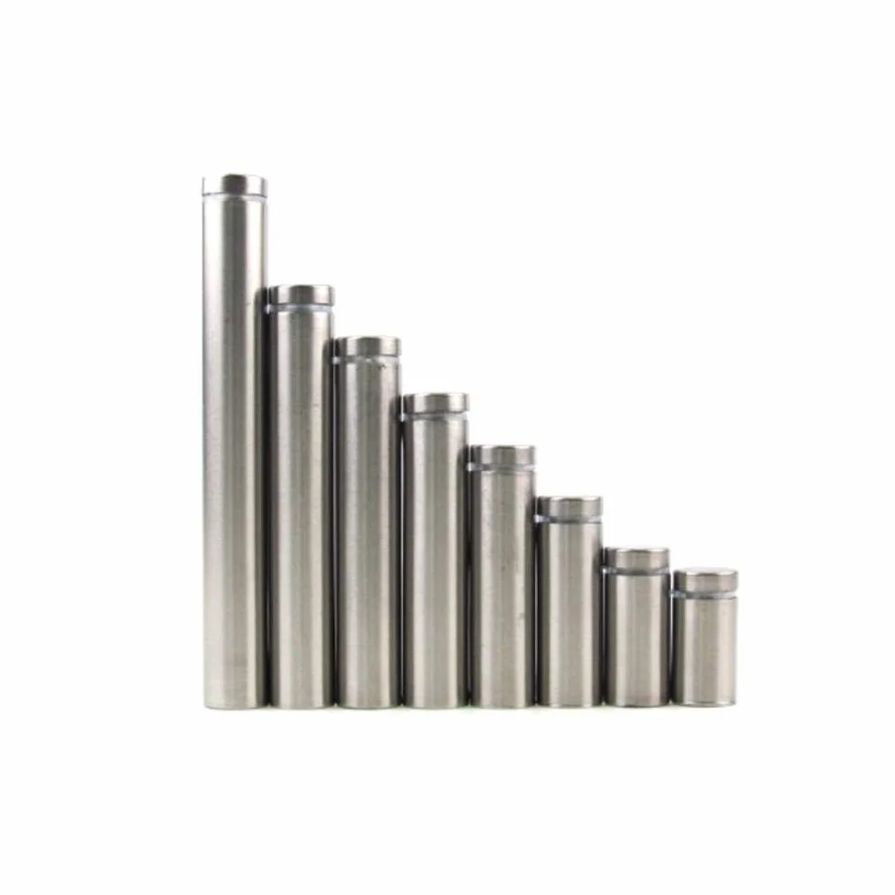 Separador de pared, fijaciones de separador, 10 piezas de sujetadores de 12 mm, separadores de anuncios de acero, clavos, hardware, 12x50 mm (tamaño: 12x80 mm) (Size : 12x70mm)