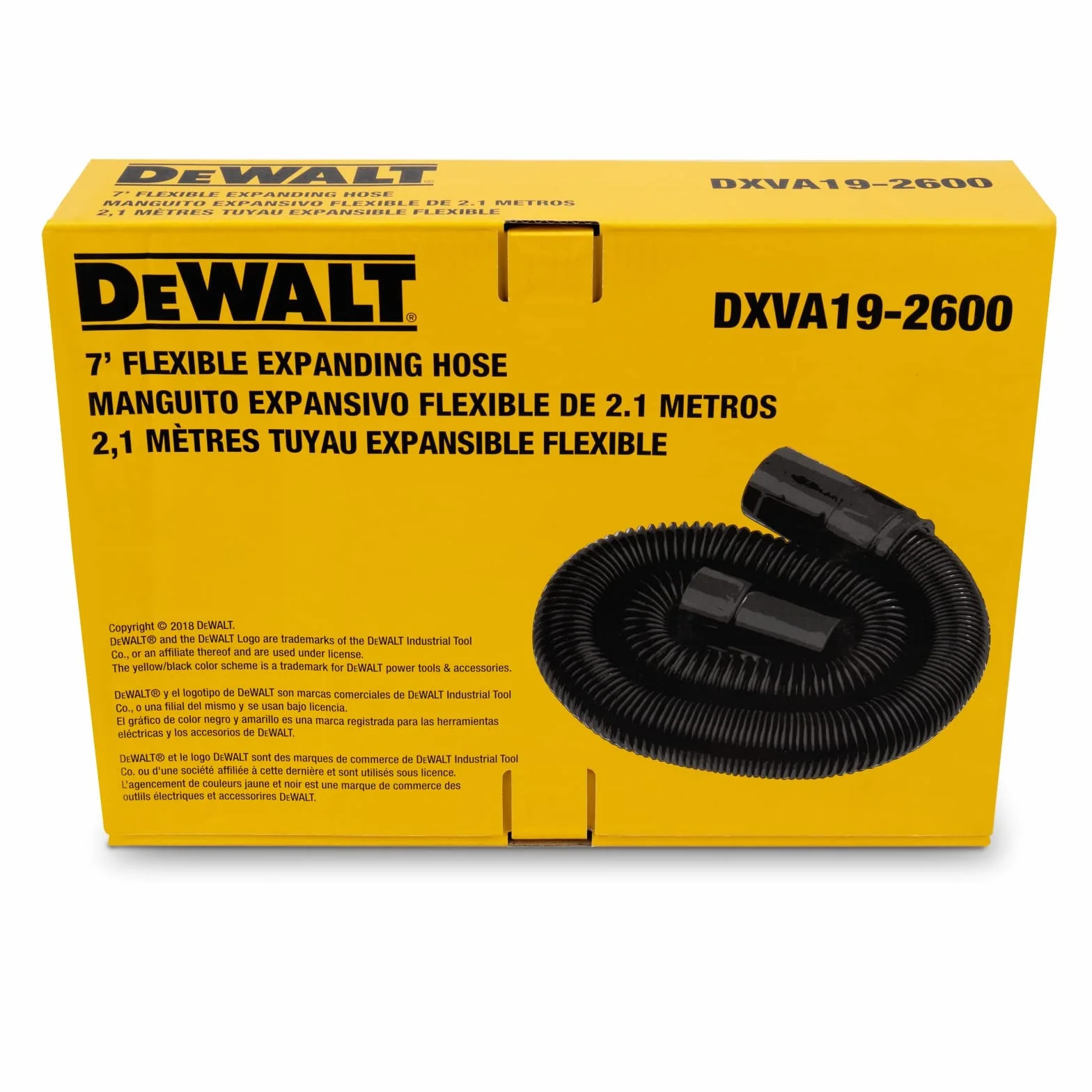 DEWALT. Manguera flexible de 48 mm y 2,1 metros de longitud DEWALT