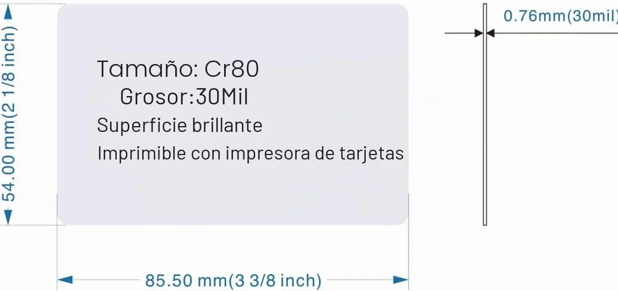 YARONGTECH RFID 125KHz EM4100 proximidad puerta Control entrada acceso EM card-0.9 mm (Pack de 100)