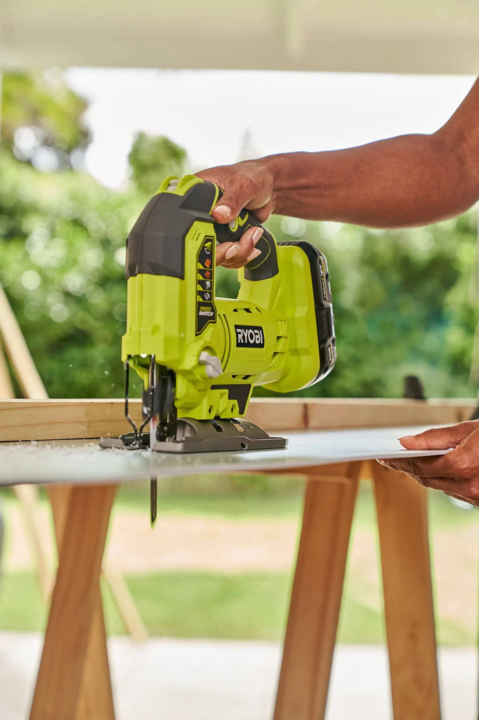 RYOBI Juego de 10 Hojas de Corte ONE+ Sierra de Calar Sin Cable para Madera, Metal y Plástico RAK10JSBWM
