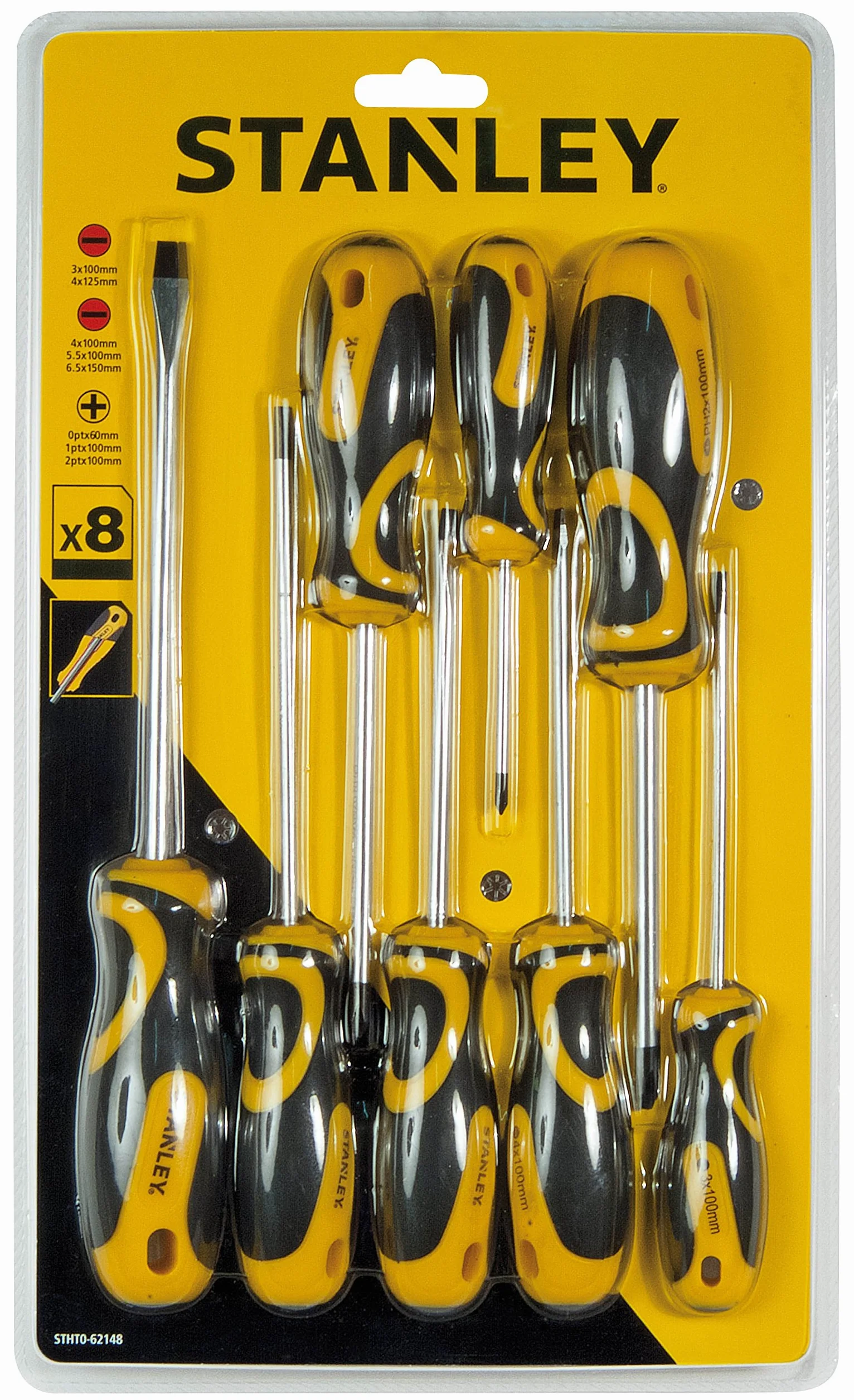 STANLEY - Juego de 8 destornilladores