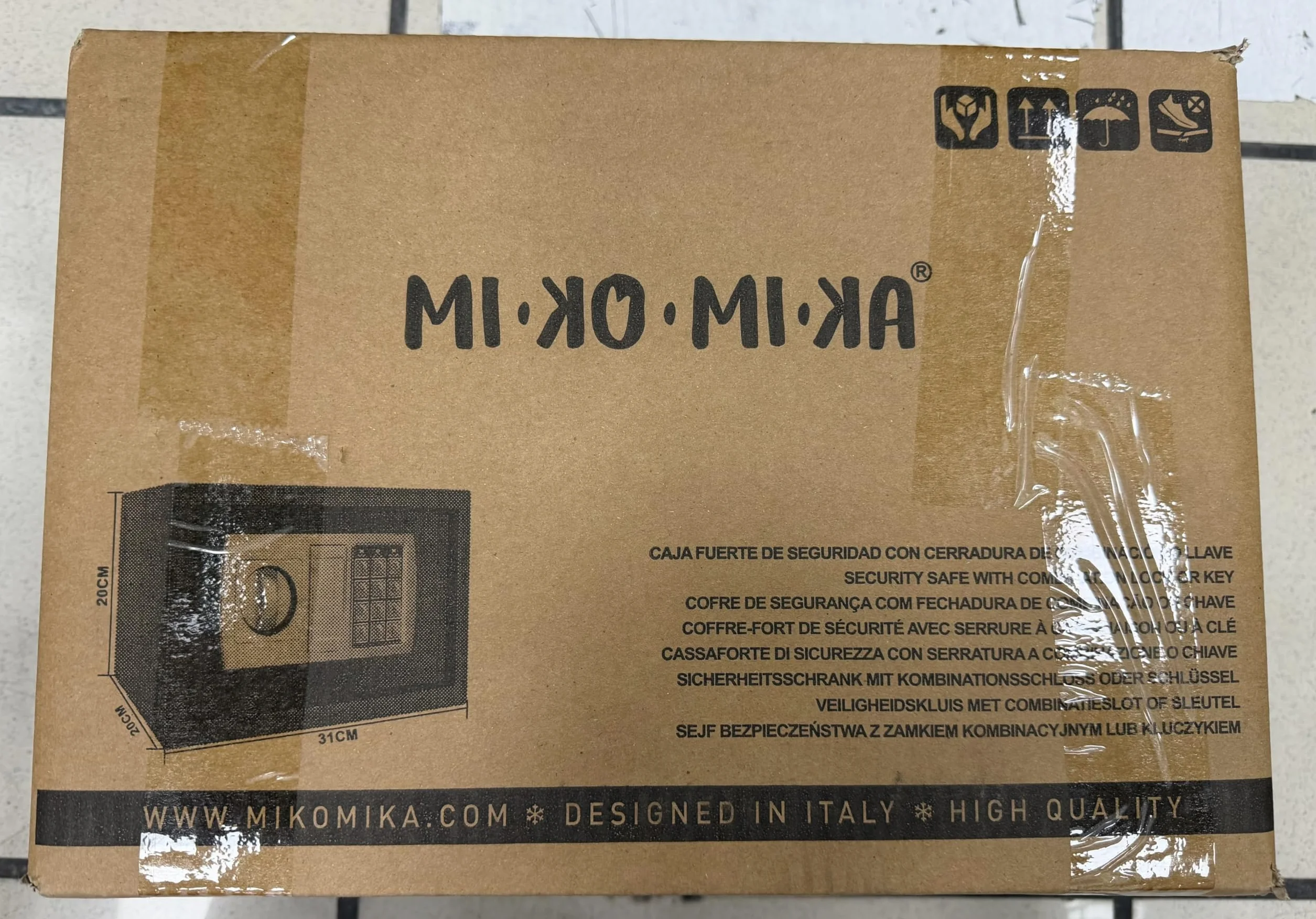 Caja Fuerte Digital con Cerradura de Combinación y 2 Llaves - Resistente para Efectivo, Joyas, Objetos de Valor - Operación Sin Batería, Diseño Compacto para Hogar, Oficina