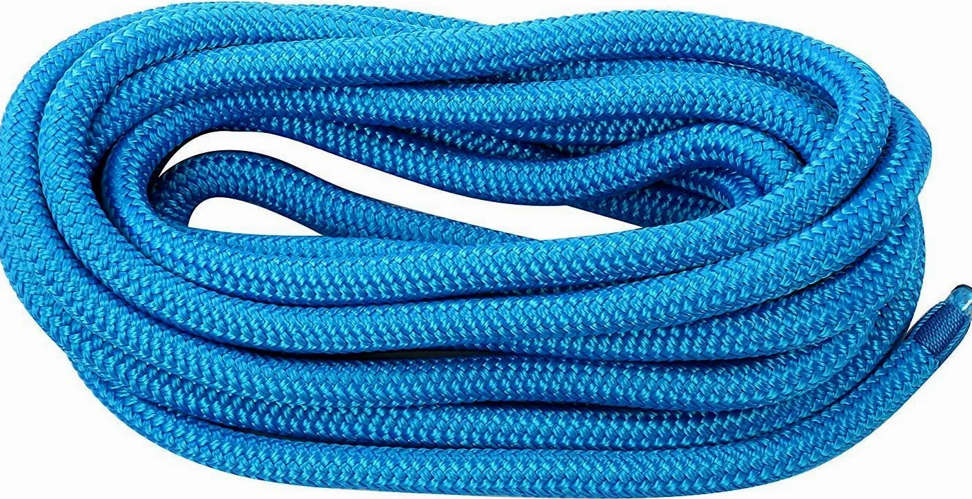 FreeTec 2 piezas de cuerda para barco de nailon con ojo, 12 mm de diámetro, 6 m de largo, color azul