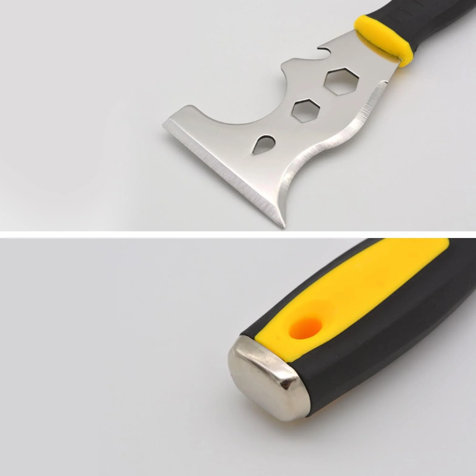 Kit de 3 herramientas de acristalamiento de ventanas, kit de herramientas de acristalamiento, mazo de goma, kit de funciones para ventanas (13 en 1) y pala de tiras, práctico paquete de herramientas
