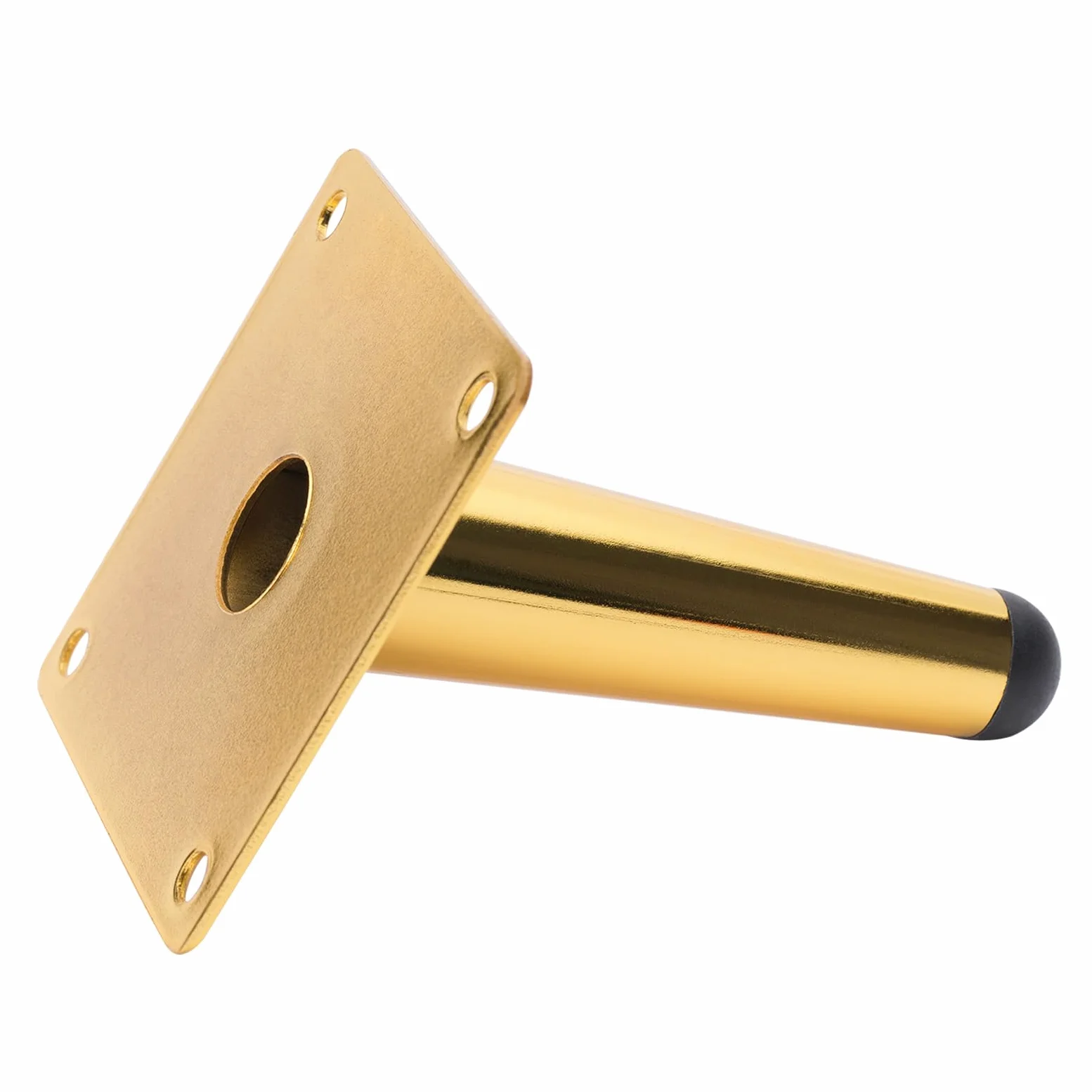 NAKUPENDA Patas de Muebles 4Pcs Patas de Muebles de Cono Inclinado Patas de Armario de Metal Patas de Mesa para Gabinete Silla Mesa de Café Sofá (10cm Altura,Dorado)