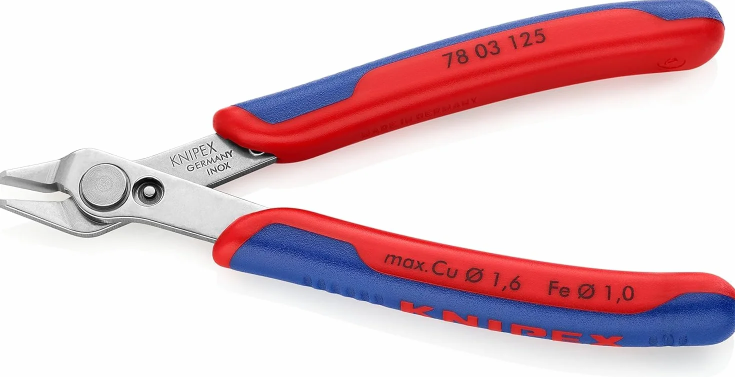 KNIPEX Electronic Super Knips con mangos multicomponente 125 mm, 78 03 125