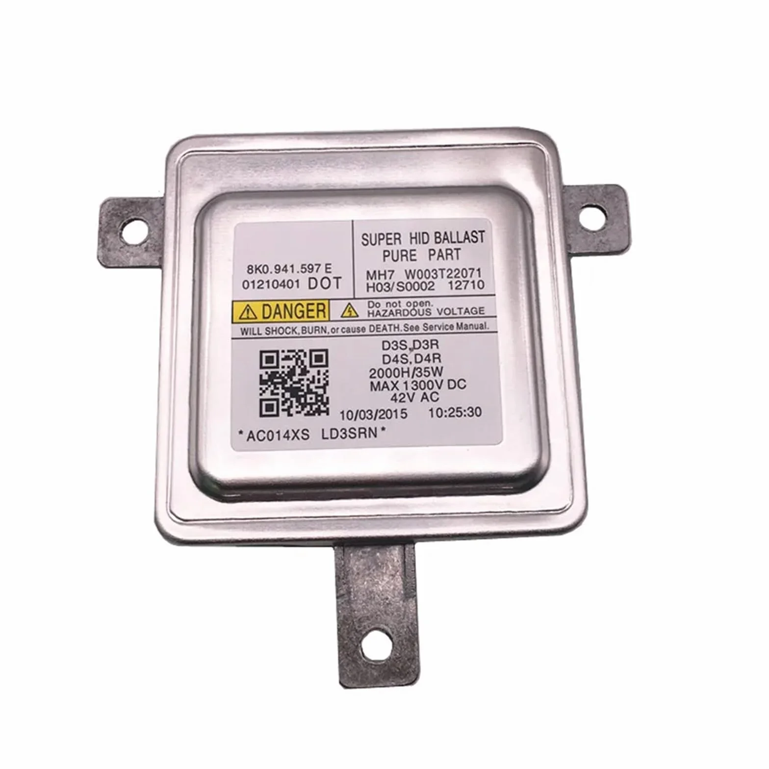 Xenon Balastro Centralita Hid 8K0941597E W003T22071 Faro de xenón HID D3S D3R D4S D4R lastre Uso Apto para Audi A1 A3 A4 A5 A6 A7 A8 Q3 Q5 Q7 V/W CC Accesorio Coche(White)