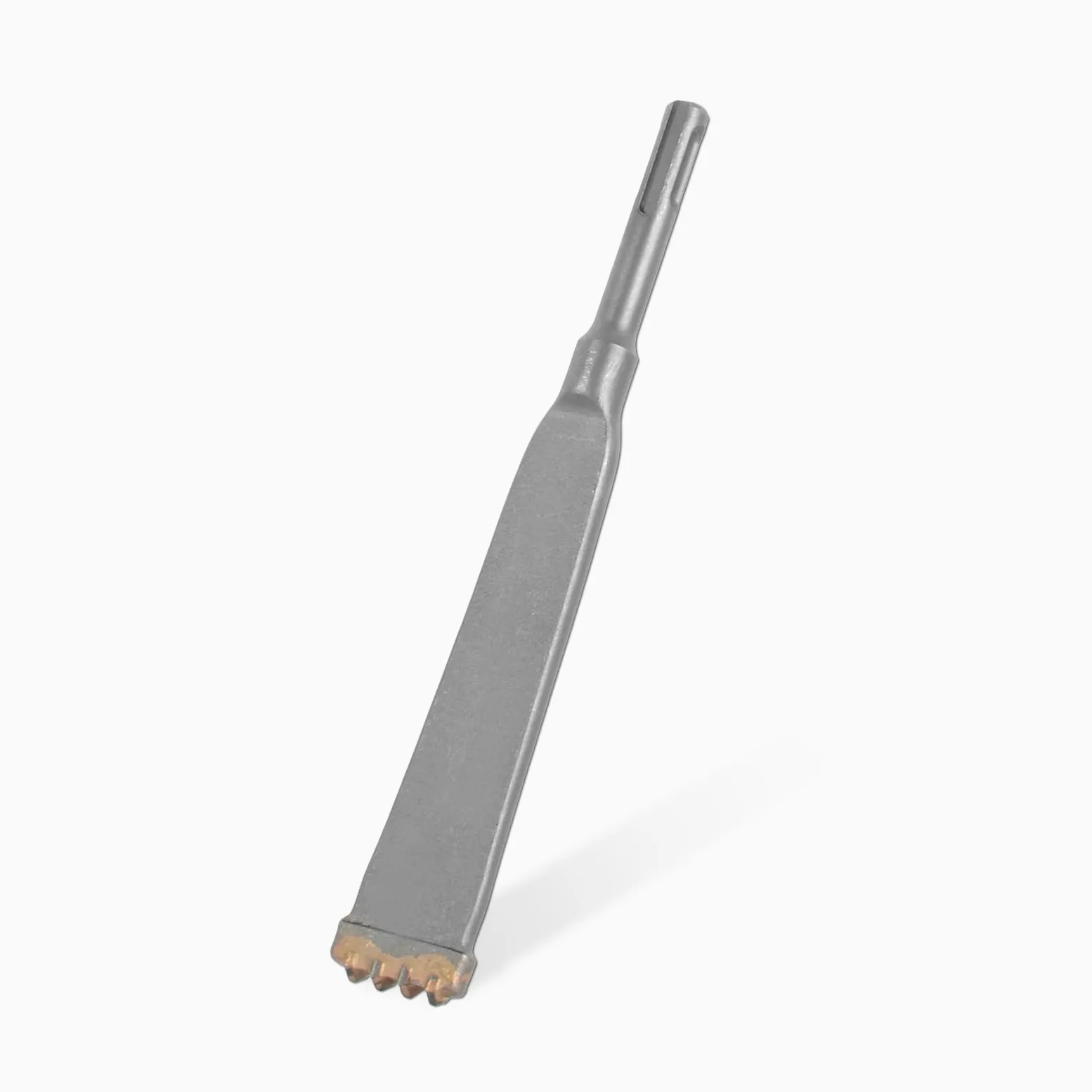 SDS Plus - Cincel de cuatro dientes con vástago redondo de 7.85 pulgadas de largo y aleación de acero, cincel plano de cuatro puntas, ideal para azulejos, hormigón, ladrillo, piedra y
