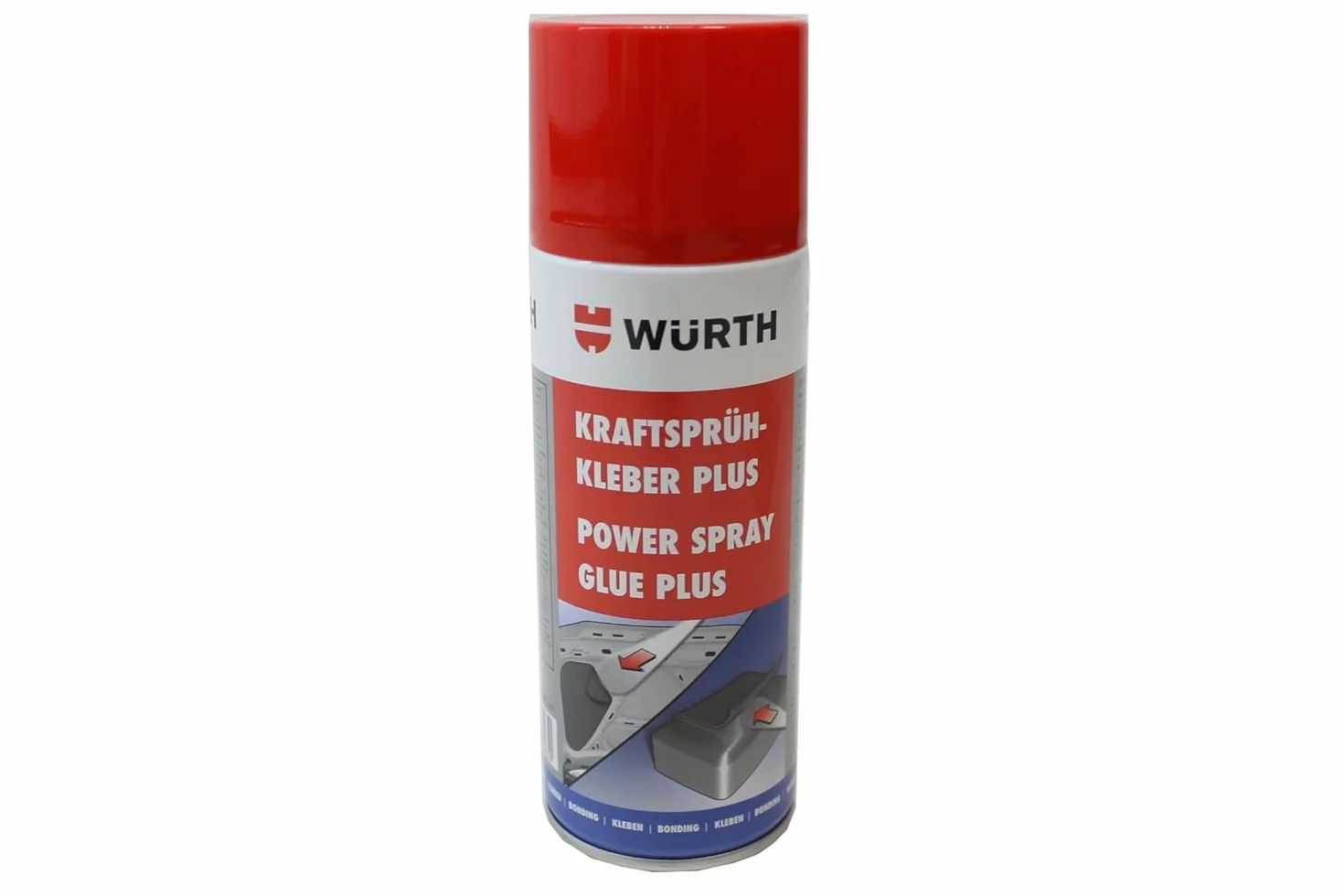 wuerth FLO10057 Würth Adhesivo Spray Potente Plus, Transparente