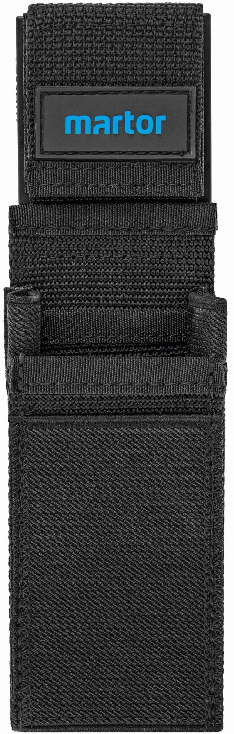 MARTOR GÜRTELTASCHE für Cuttermesser, Tasche mit Fächern, Clip, Klettverschluss, Nylon, Schwarz