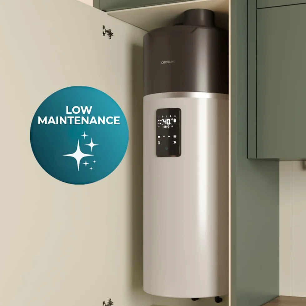 Cecotec Termo Aerotermia 100L Calentador Agua AeroThermal 100 Water Connected R290 75ºC