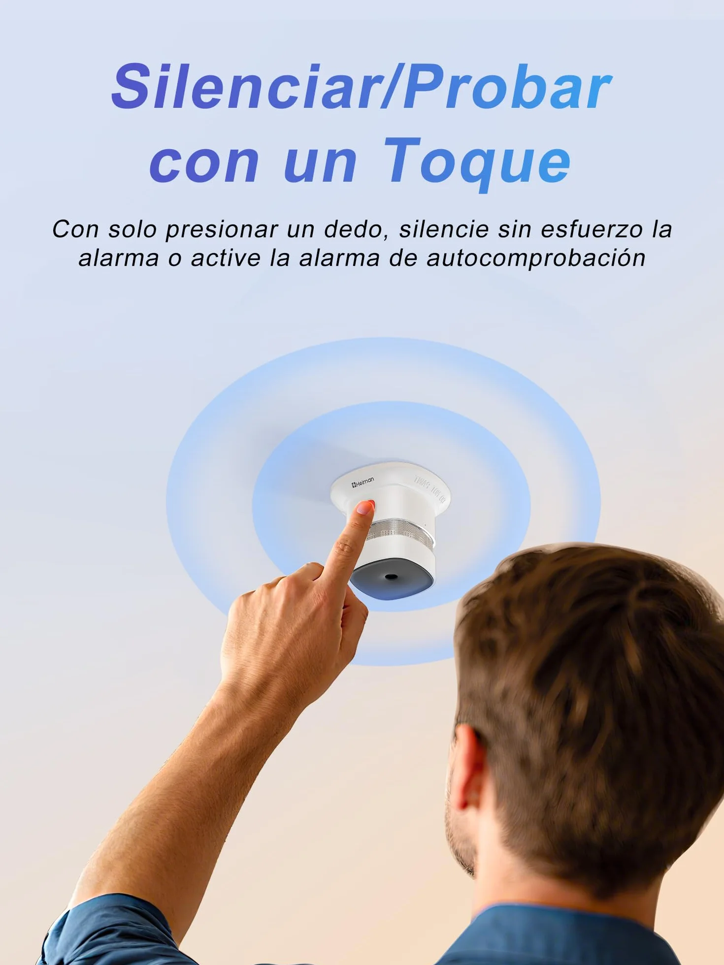 Heiman Detector de Humo Mini Fotoelectrico Alarma de Incendios 10 Años CE DBI UKCA Reddot 5 Unidad