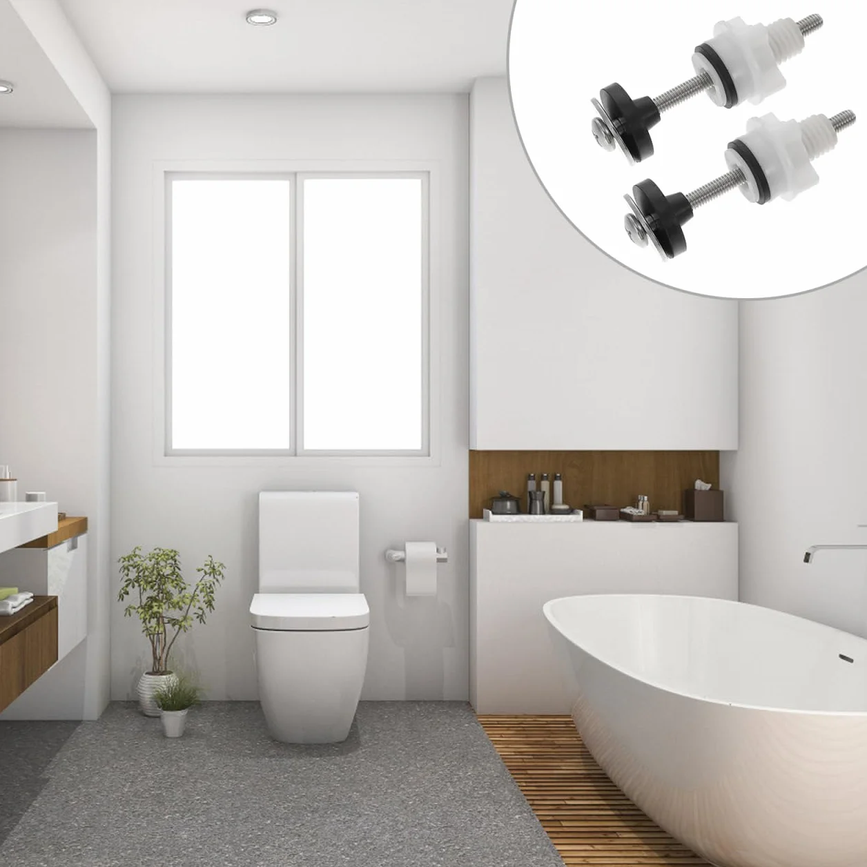 Tornillos De Inoxidable Para Asiento De Inodoro Universal Pernos De Bisagra Para Fijación Segura De Asientos De Inodoro Accesorios De Fontanería Para Reparación Y Reemplazo Fácil