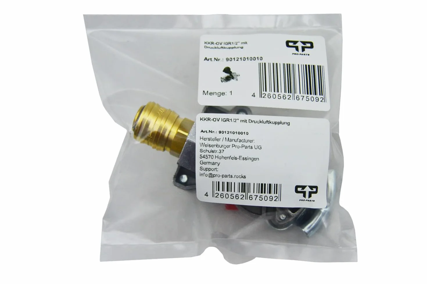 KKR-OV IGR1/2" con acoplamiento de aire comprimido