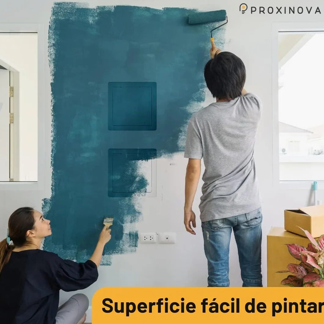 Proxinova 300x300mm Puertas de contadores, Plástico ABS, Gabinete y caja de fusibles, Paneles Ocultacion Cuadro Electrico, cables, medidores, tuberías, Queda al ras de la superficie