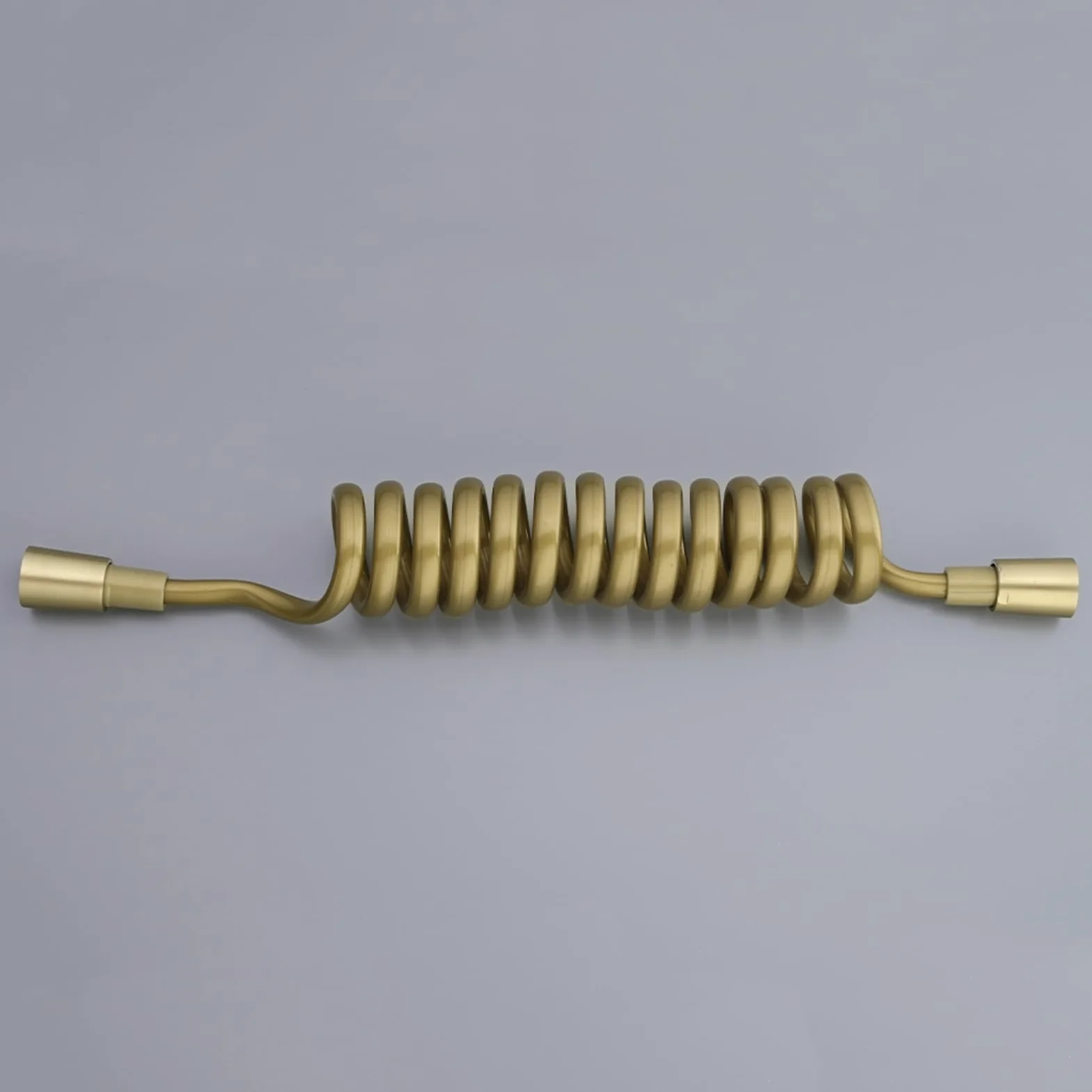 Manguera Ducha Bidet para Wc Manguera de Ducha Retráctil Manguera Espiral con Conector de Latón Manguera de Ducha Flexible Resorte,Oro,1,5 M
