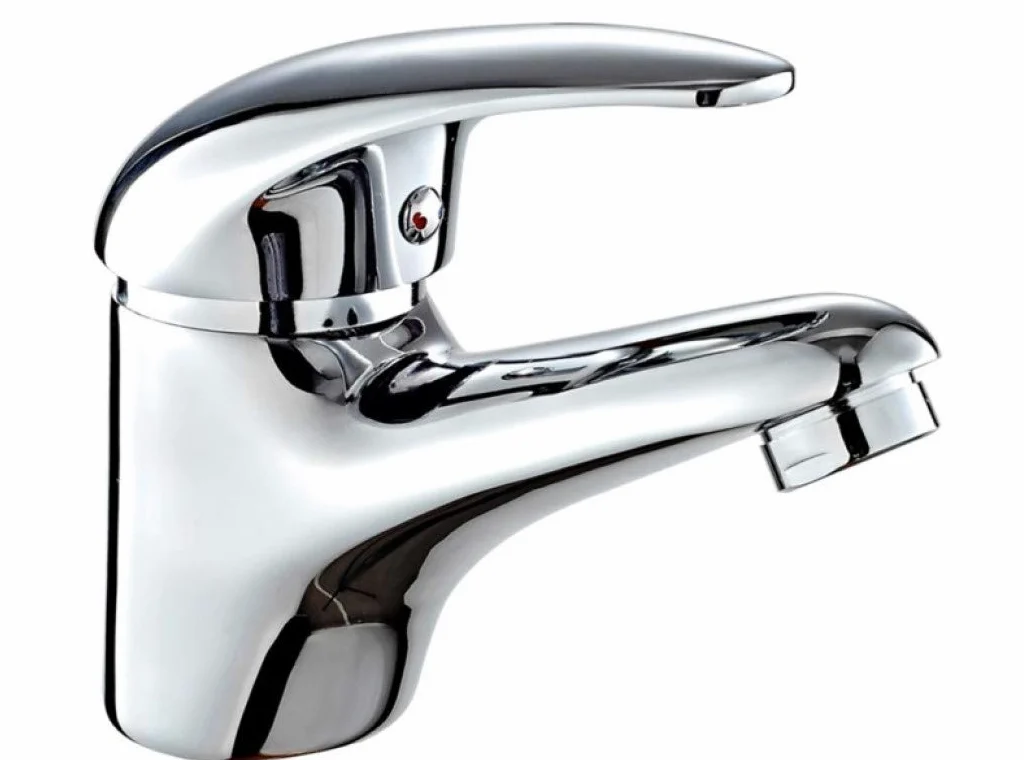 DP Grifería GS10080 Grifo de lavabo monomando serie Naranjo 35mm, plateado