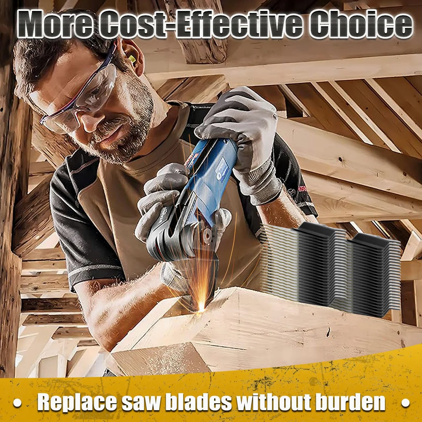 30 cuchillas oscilantes, hojas de sierra oscilantes profesionales universales de titanio para madera, plásticos y metal, compatibles con Dewalt Ryobi Fein Milwaukee Rockwell Makita