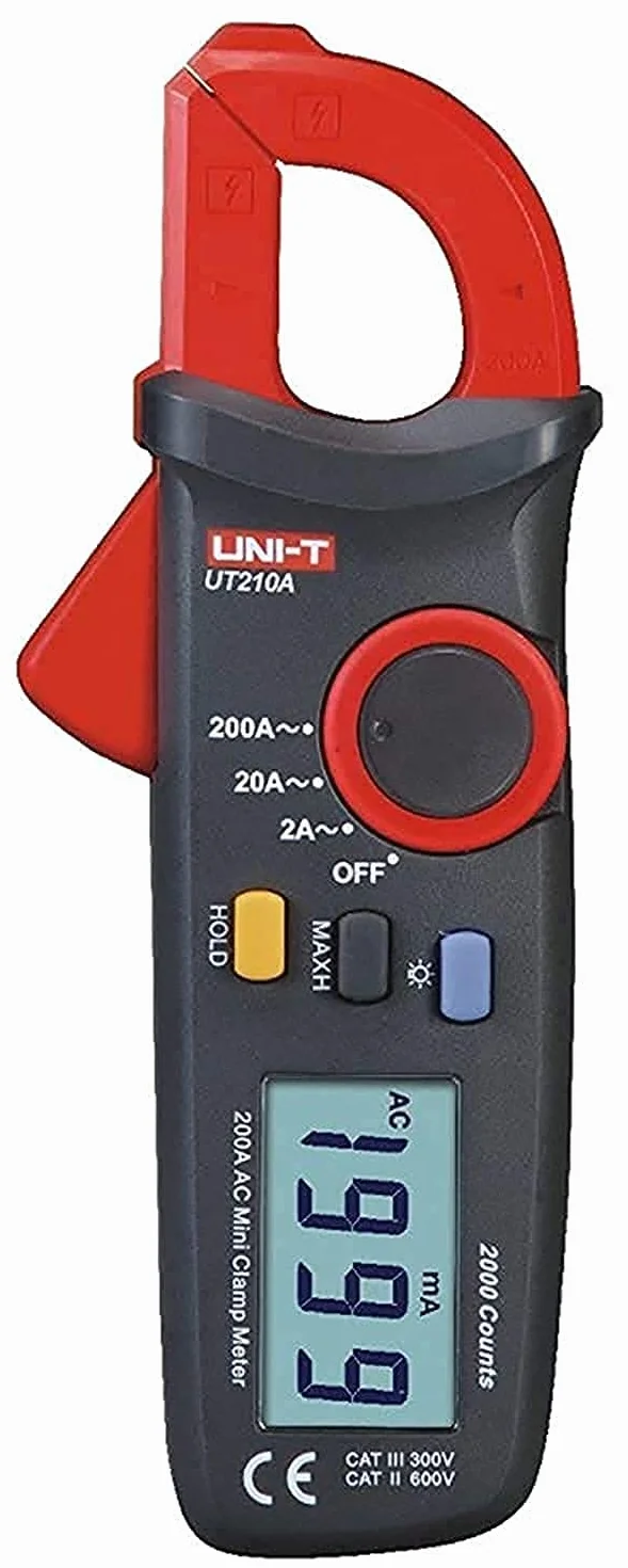 UNI-T UT210A Clamp Meter Digital Pliers Ammeter Voltmeter Professional Electrician Tester Multimeter