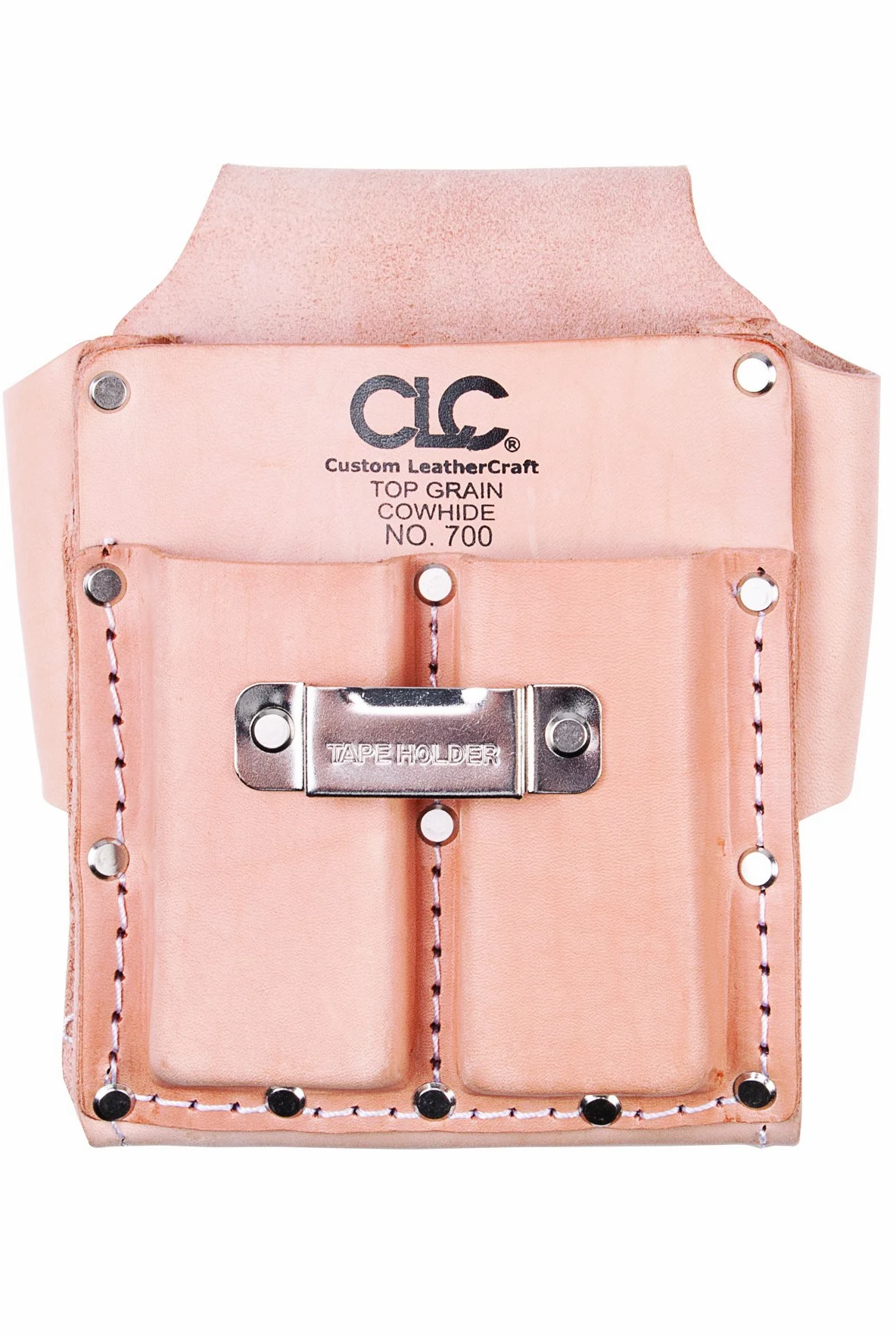 Custom Leathercraft CLC 700 - Bolsa de herramientas, resistente, 5 bolsillos, color marrón