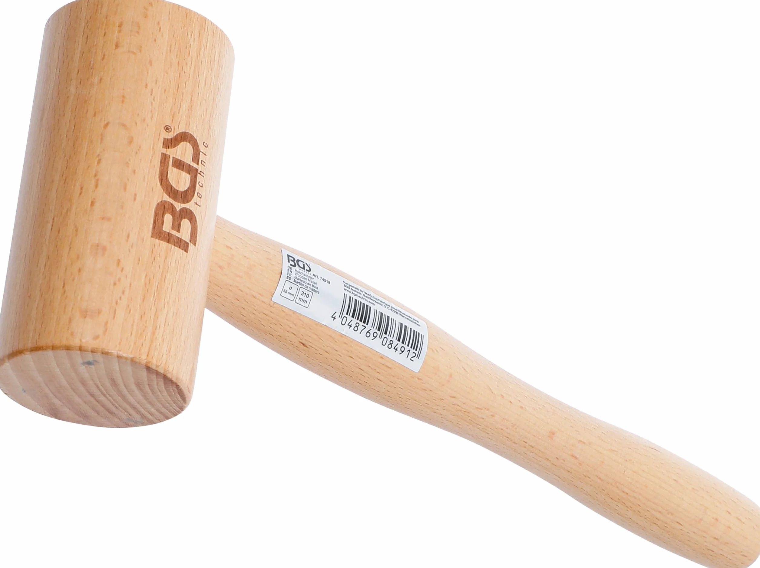 BGS 74519 | Martillo de madera | Ø 55 mm | 180 g