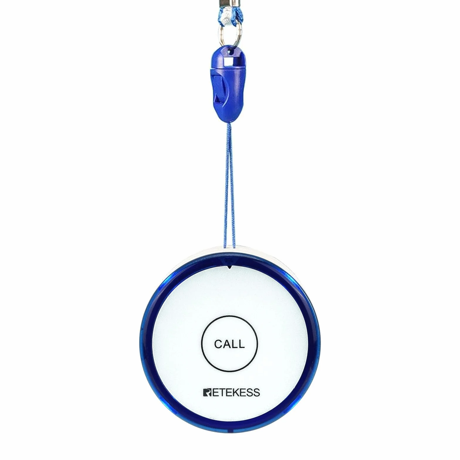 Retekess TH012 Botón de Llamada SOS Inteligente WiFi, Buscapersonas para Cuidadores, 2 Meses de Tiempo de Espera,1 Botón de Llamada para Personas Mayores, Pacientes Discapacitados
