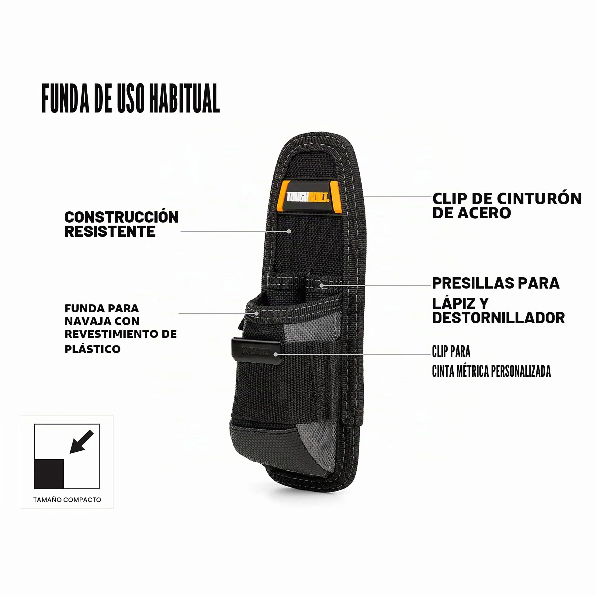 ToughBuilt TOU-30 Utility Pouch - Bolsillo para Herramientas